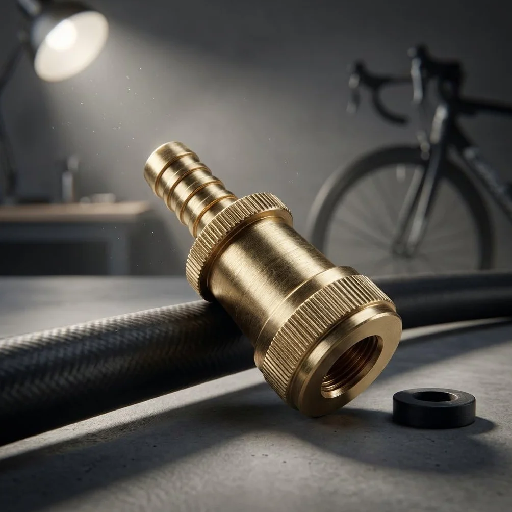 Raccordo Pompa Bici Ottone Universale Compatibile Valvola Italiana Francese Tenuta Ermetica Ricambio Gonfiaggio