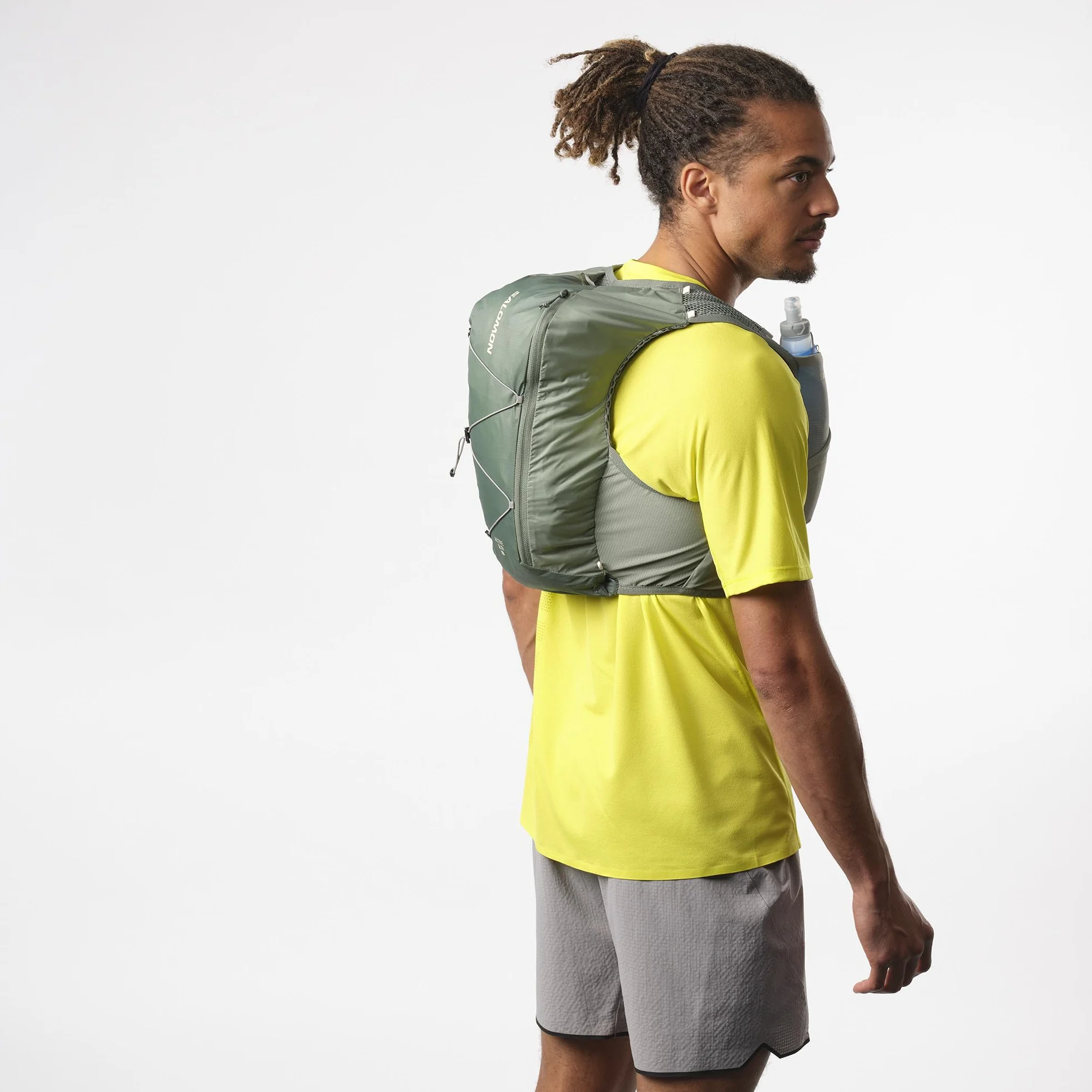 Salomon Active Skin 8 No Flasks Gilet da Corsa, Idratazione Trail Running Escursionismo MTB