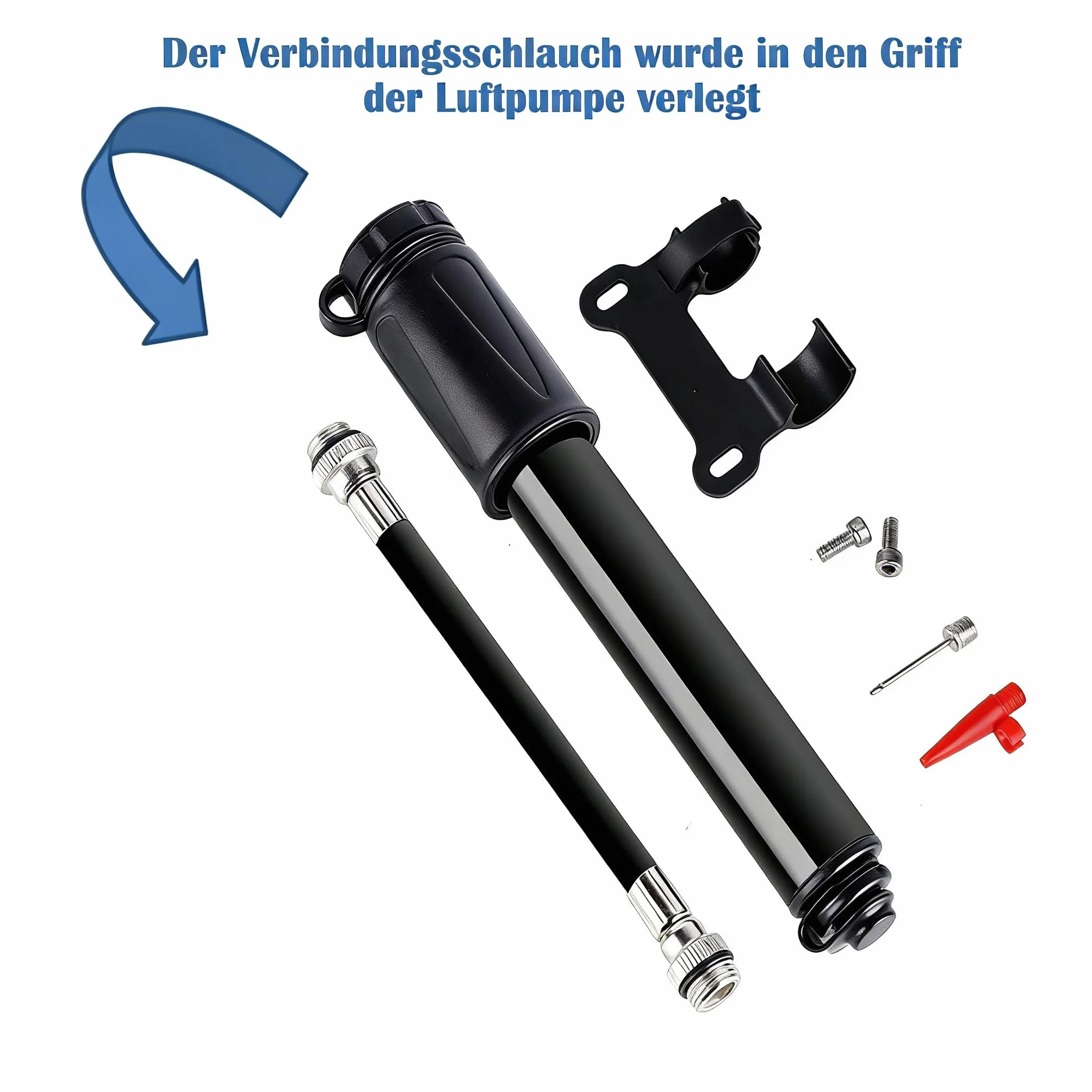 Mini pompa per bicicletta LEBEXY con valvole Presta e Schrader, portatile ad alta pressione 100 PSI