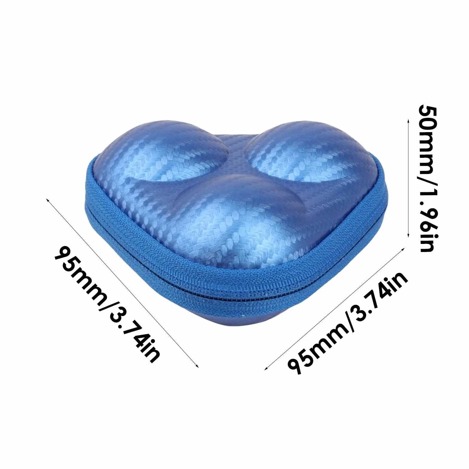 Borsa da golf porta palline portatile custodia con cerniera scatola rigida leggera