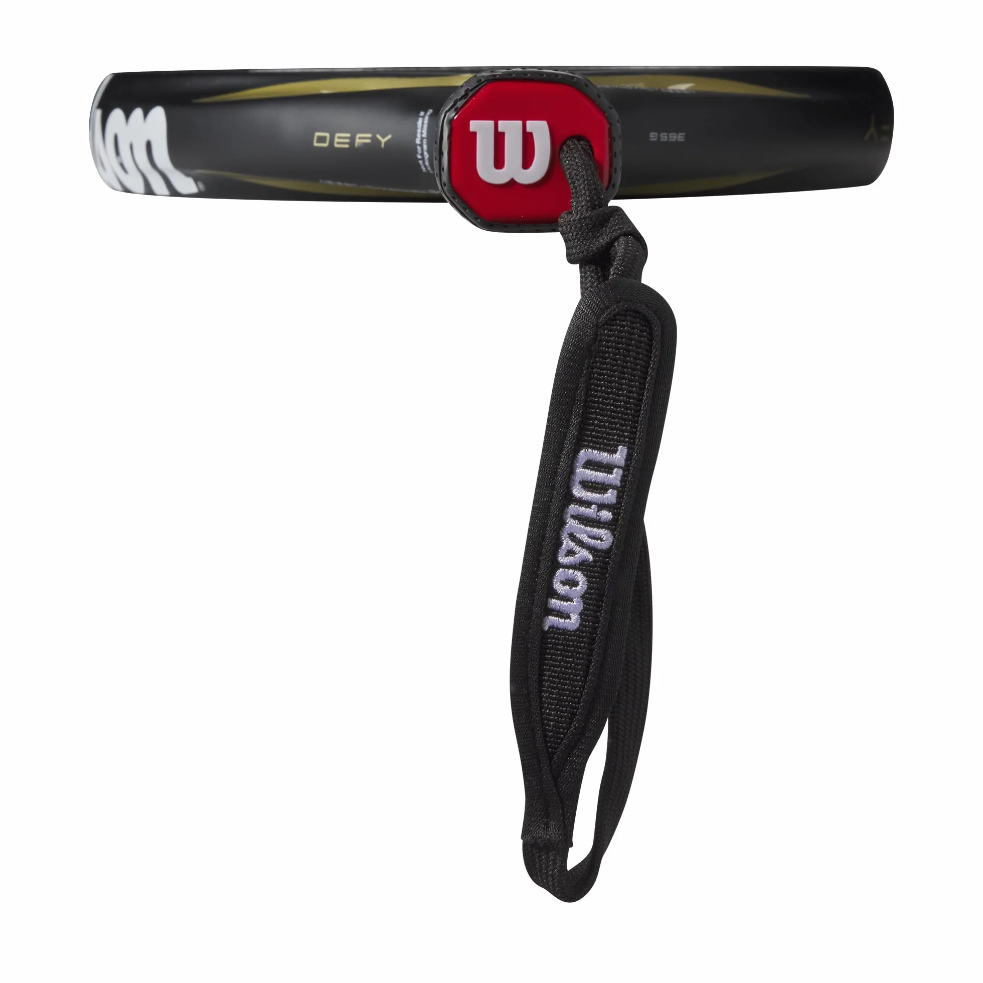 Wilson Racchetta da Padel Defy V1, Telaio Leggero, Design Aerodinamico, Nero/Oro, Misura 2