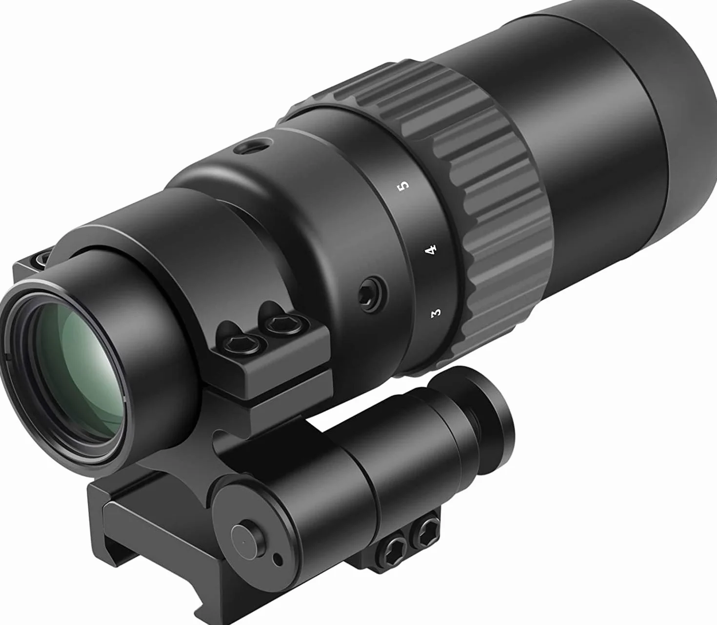 Feyachi M36 1.5X-5X Lente di ingrandimento per mirino rosso con montaggio laterale