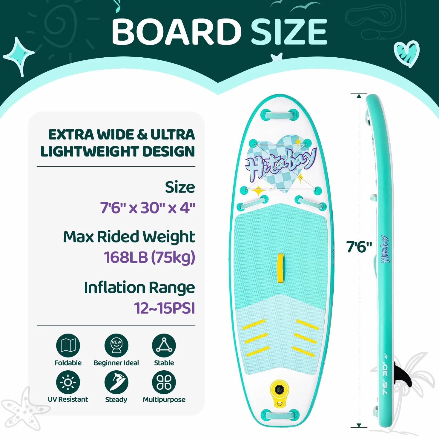 Tavola da Paddle Gonfiabile per Bambini SUP 2,1m 2,3m 2,4m 2,9m