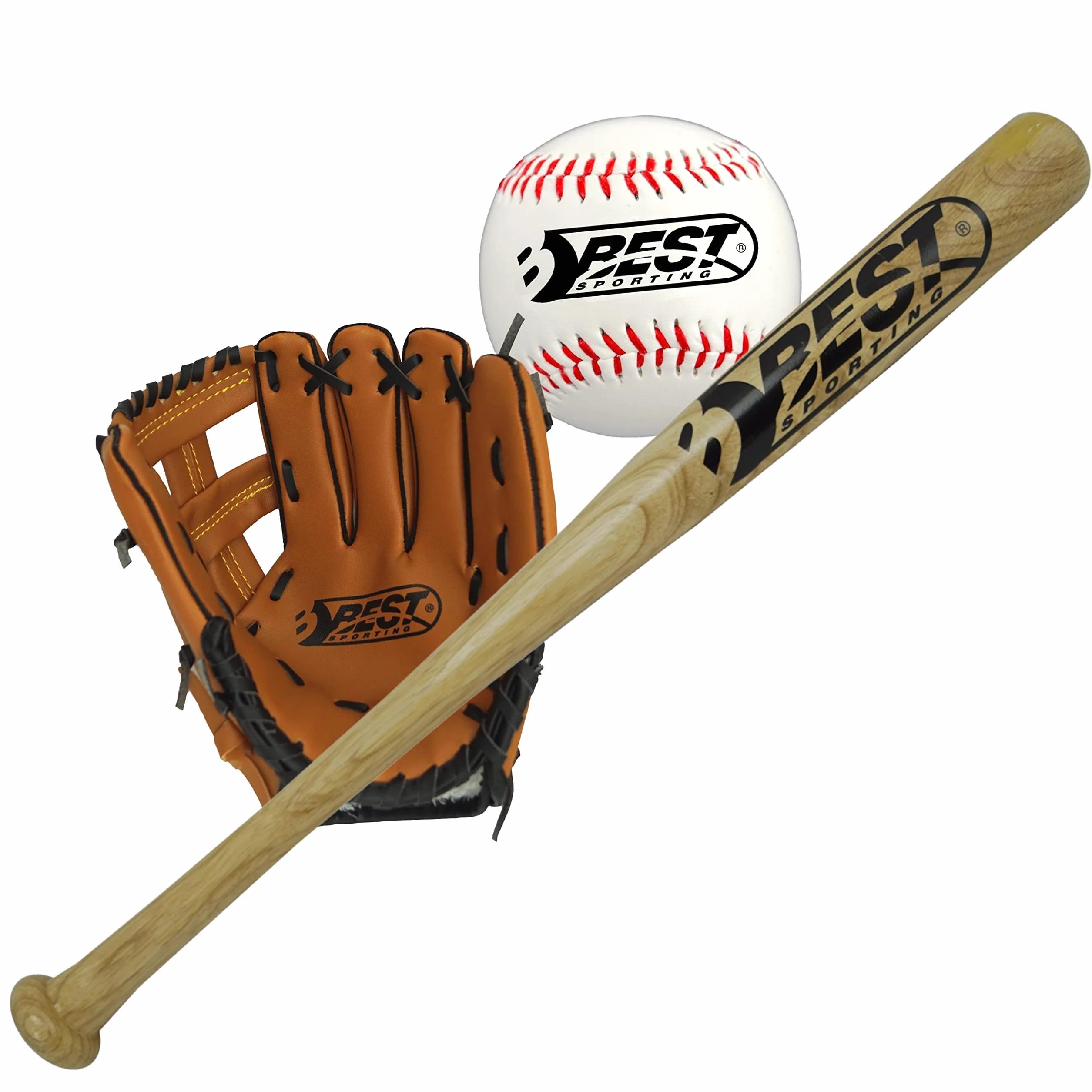 Best Sporting Set da baseball con mazza, guanto e palla