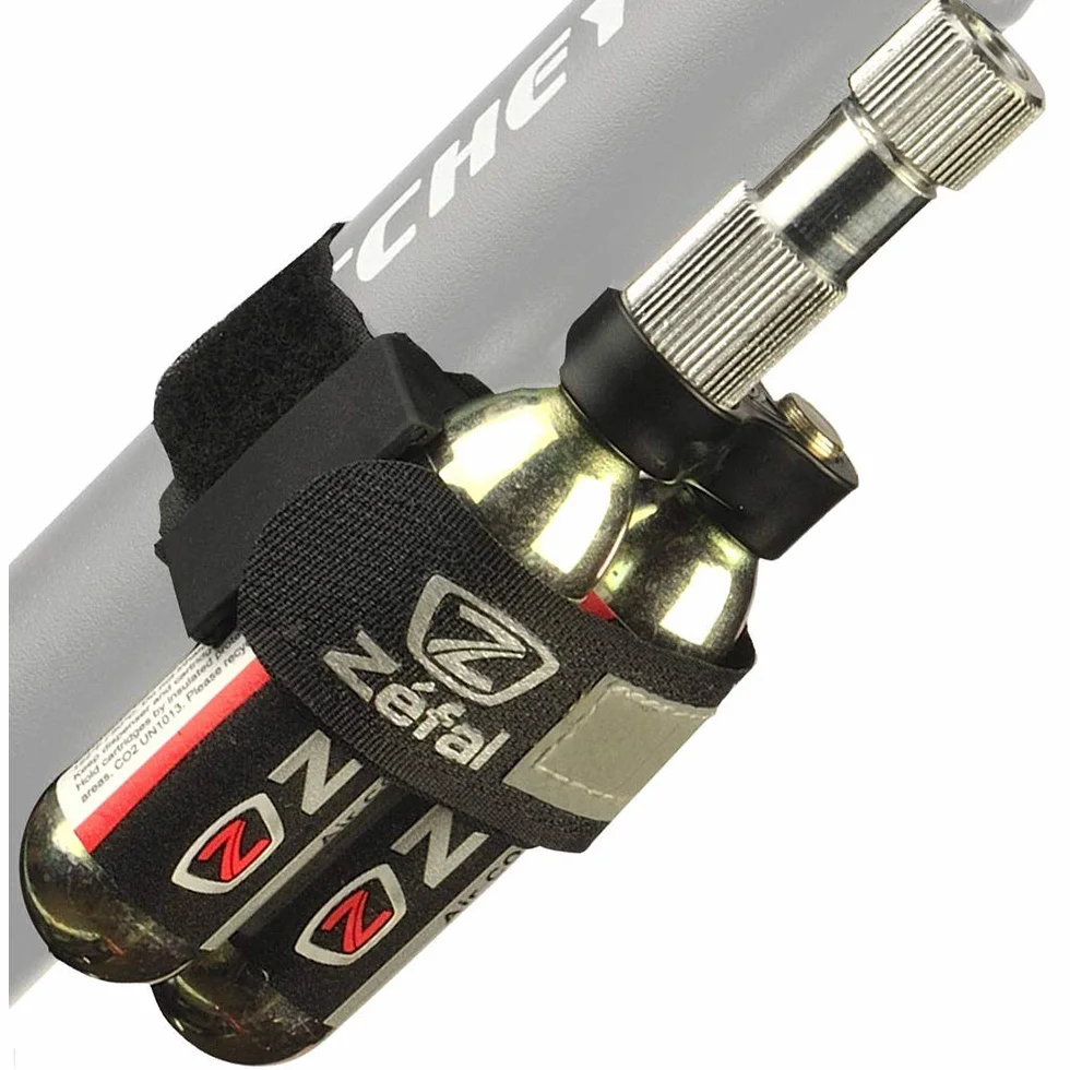 ZEFAL Kit di gonfiaggio CO2 - Gonfiatore EZ Control + 2 cartucce 16g + clip universale