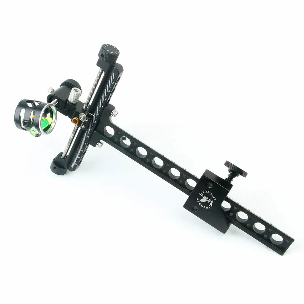 Arco Composto Vista Lega di Alluminio Bow Sight 4X Scope Accessori Caccia