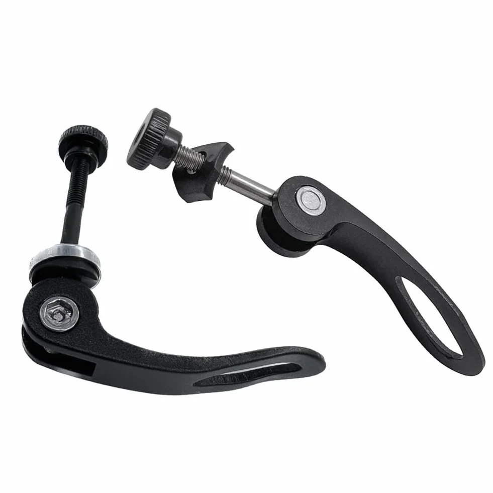 Morsetto a sgancio rapido per reggisella bicicletta M5 x 45 mm lega di alluminio nero