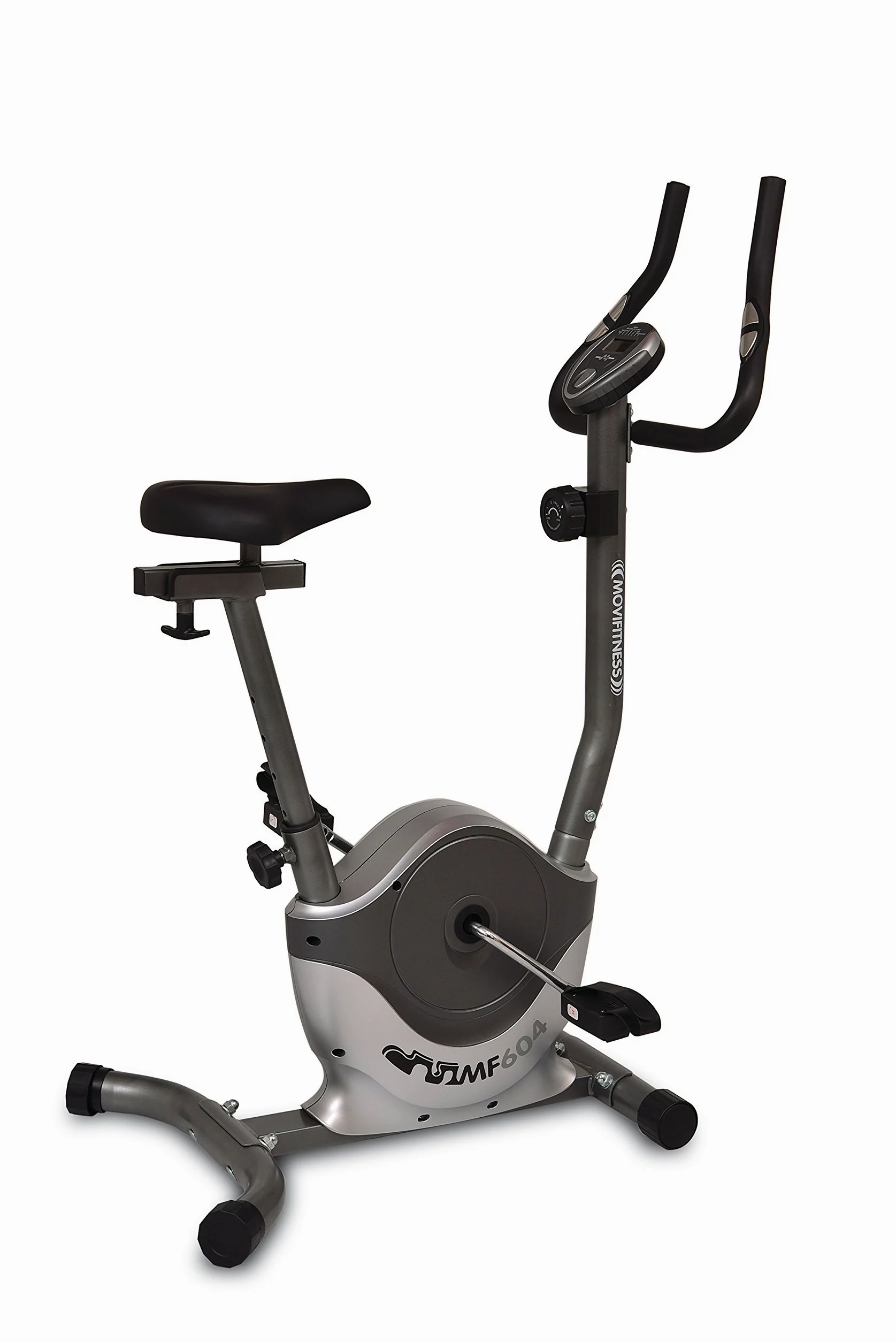 MF604, Cyclette Magnetica Unisex – Adulto, Grigio/Argento, 83 x 43 x 117 cm
