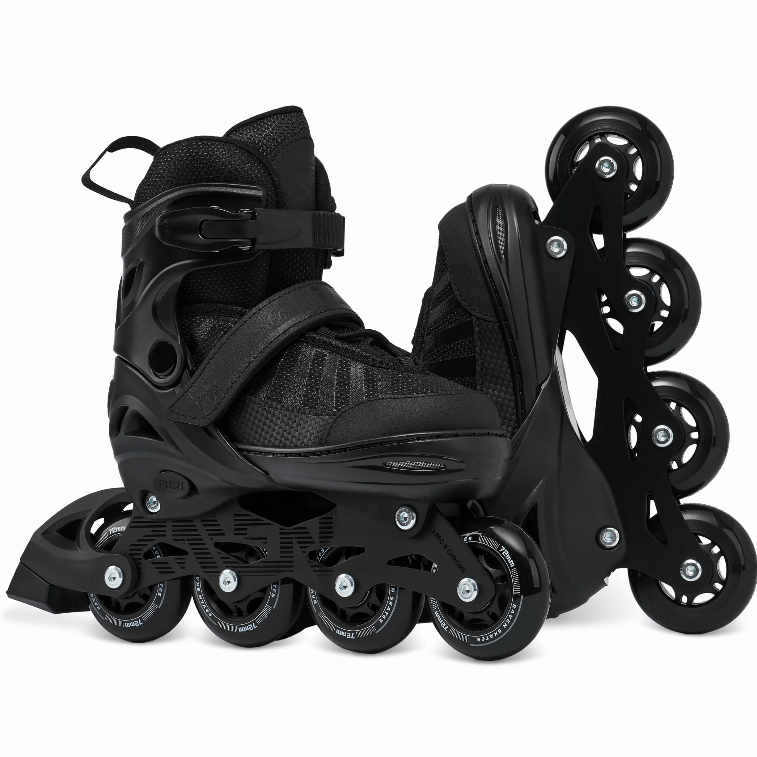 RAVEN Inline Skates 2in1 Pattini da ghiaccio regolabili per bambini adulti 38-42