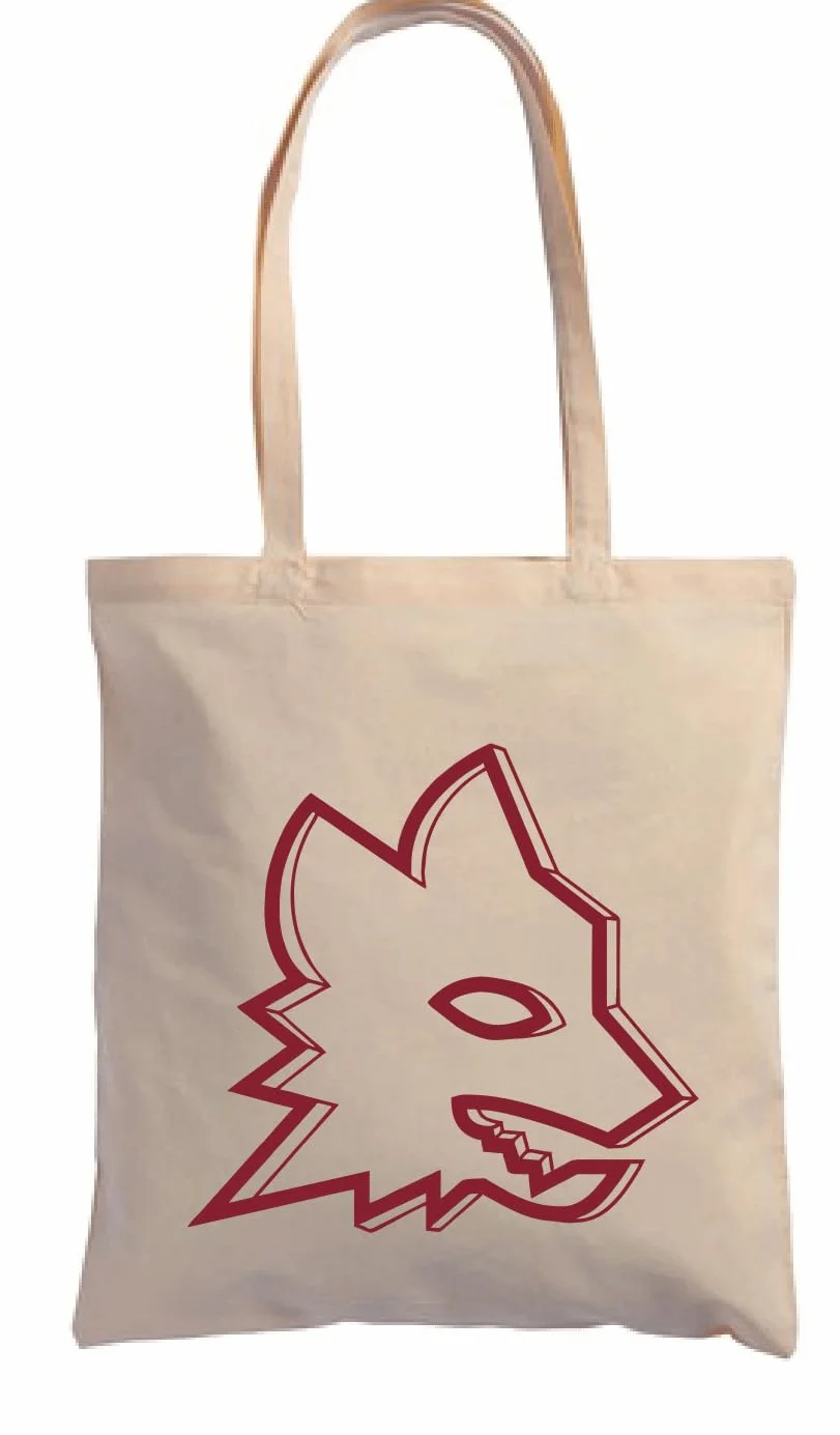 AS Roma Shopper Lupa in Cotone 180gr Natural