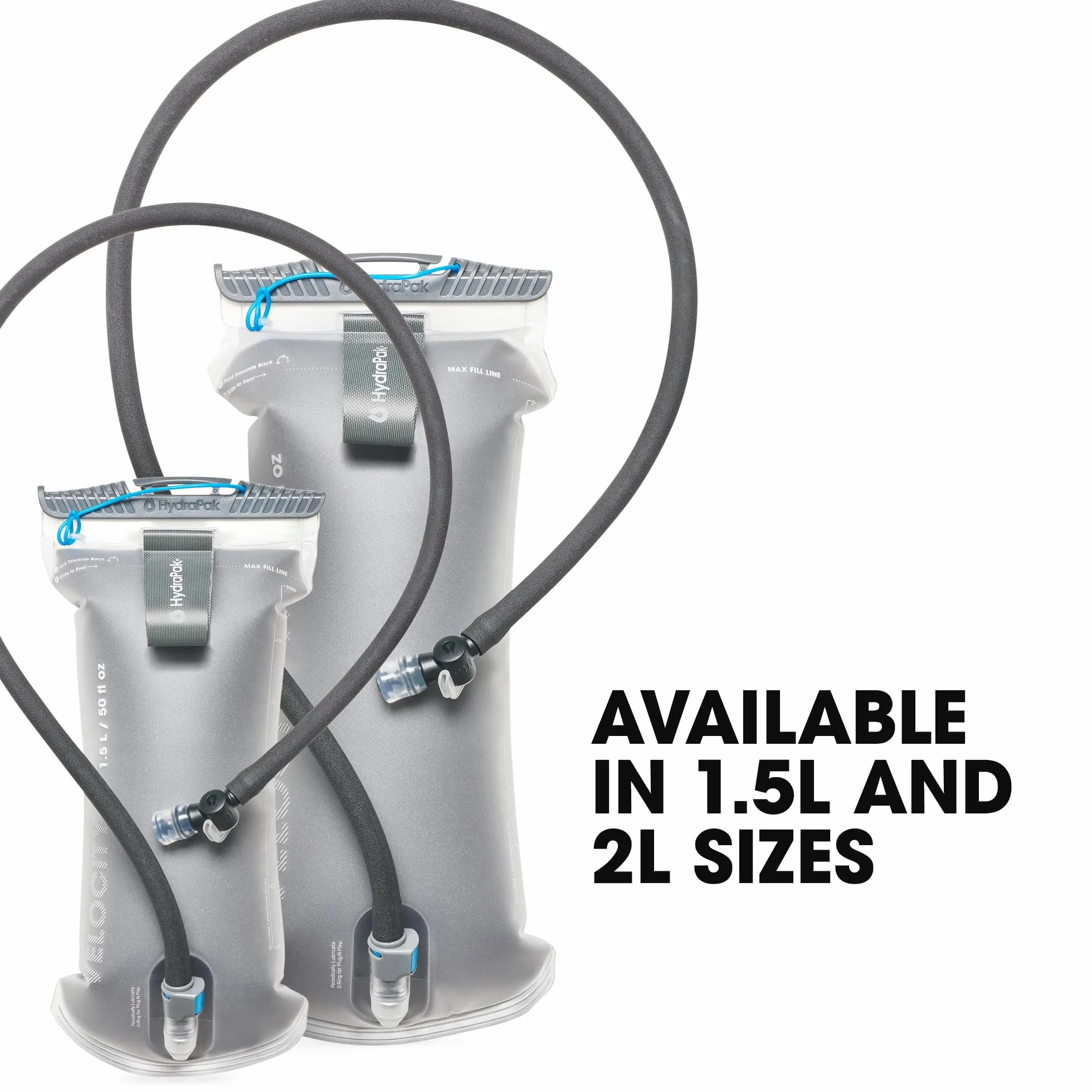 HydraPak Velocity IT (serbatoio di idratazione da 1,5 l o 2 litri) – Sacca d'acqua isolata/serbatoio per idratazione, valvola autosigillante, a prova di perdite e lavabile in lavastoviglie