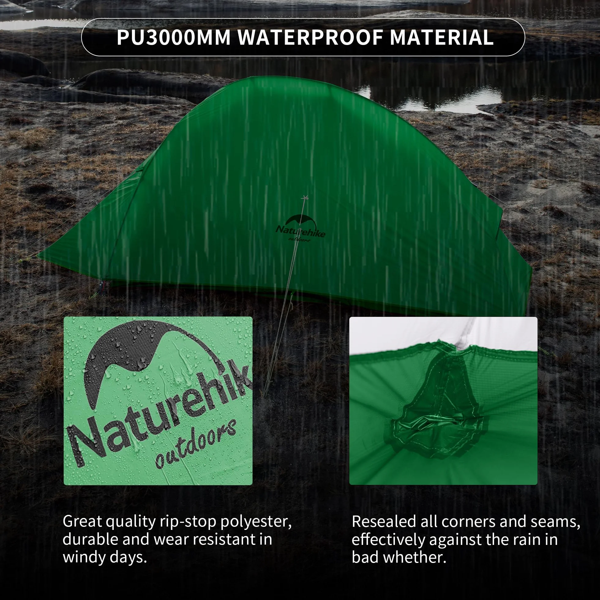 Naturehike Cloud-up Ultralight 1 Persona Tenda Singola 3 Stagioni
