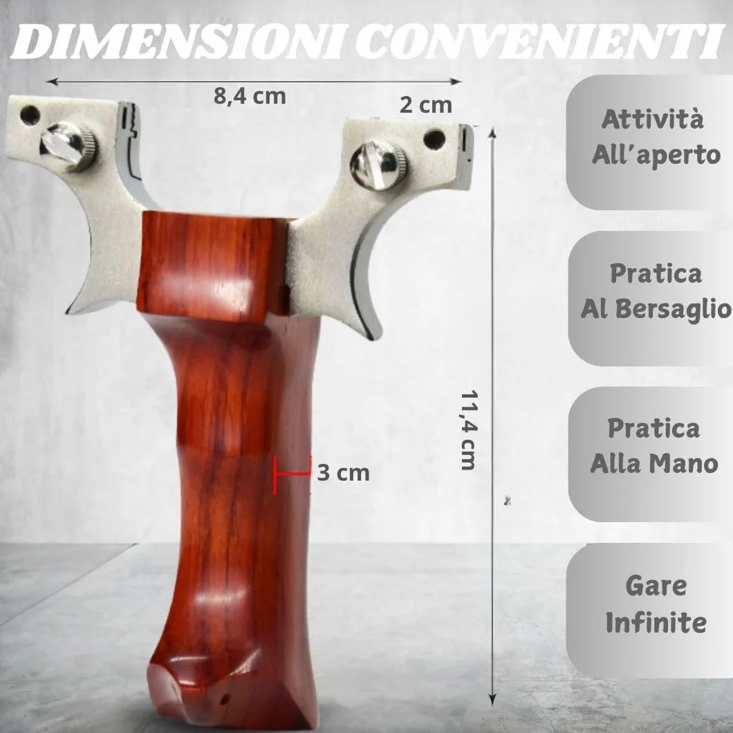 Kit da tiro a segno Professionale di precisione 3 fasce elastico rinforzato + 300 palline caccia