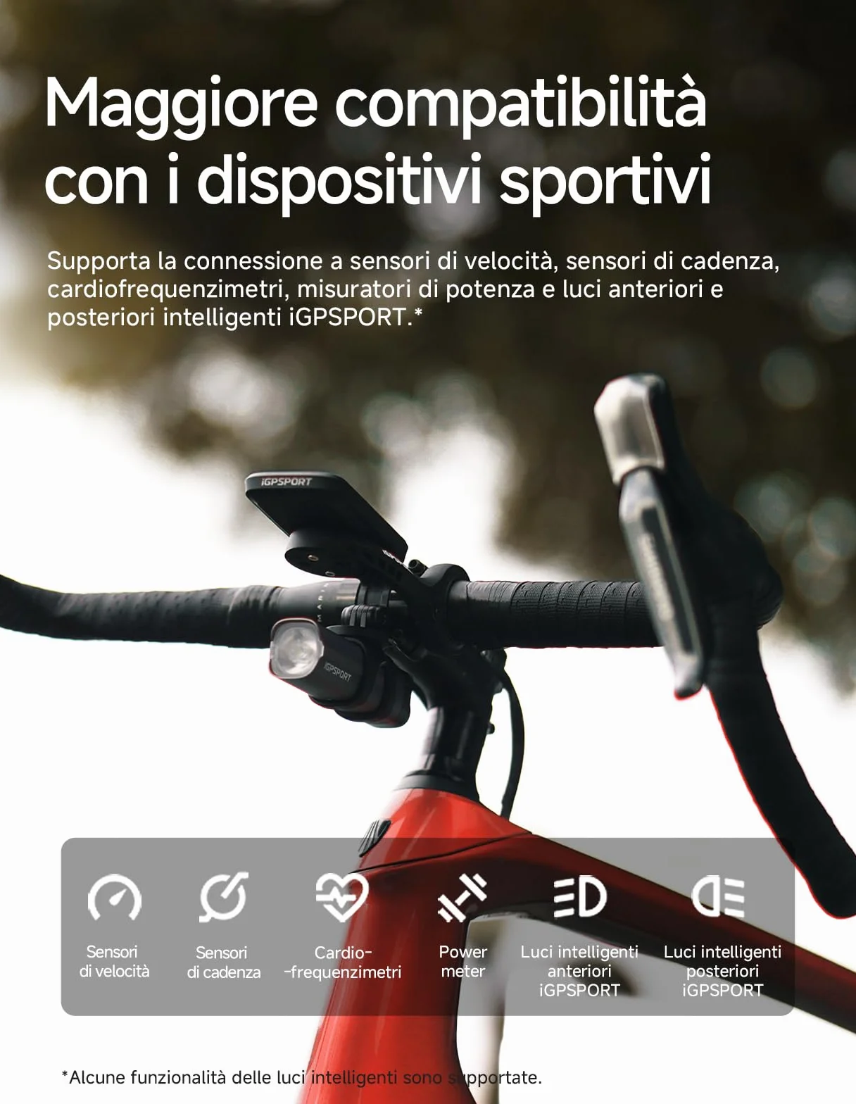 iGPSPORT BSC100MAX Ciclocomputer GPS, 40h Batteria, Impermeabile IPX7, Dati Personalizzabili