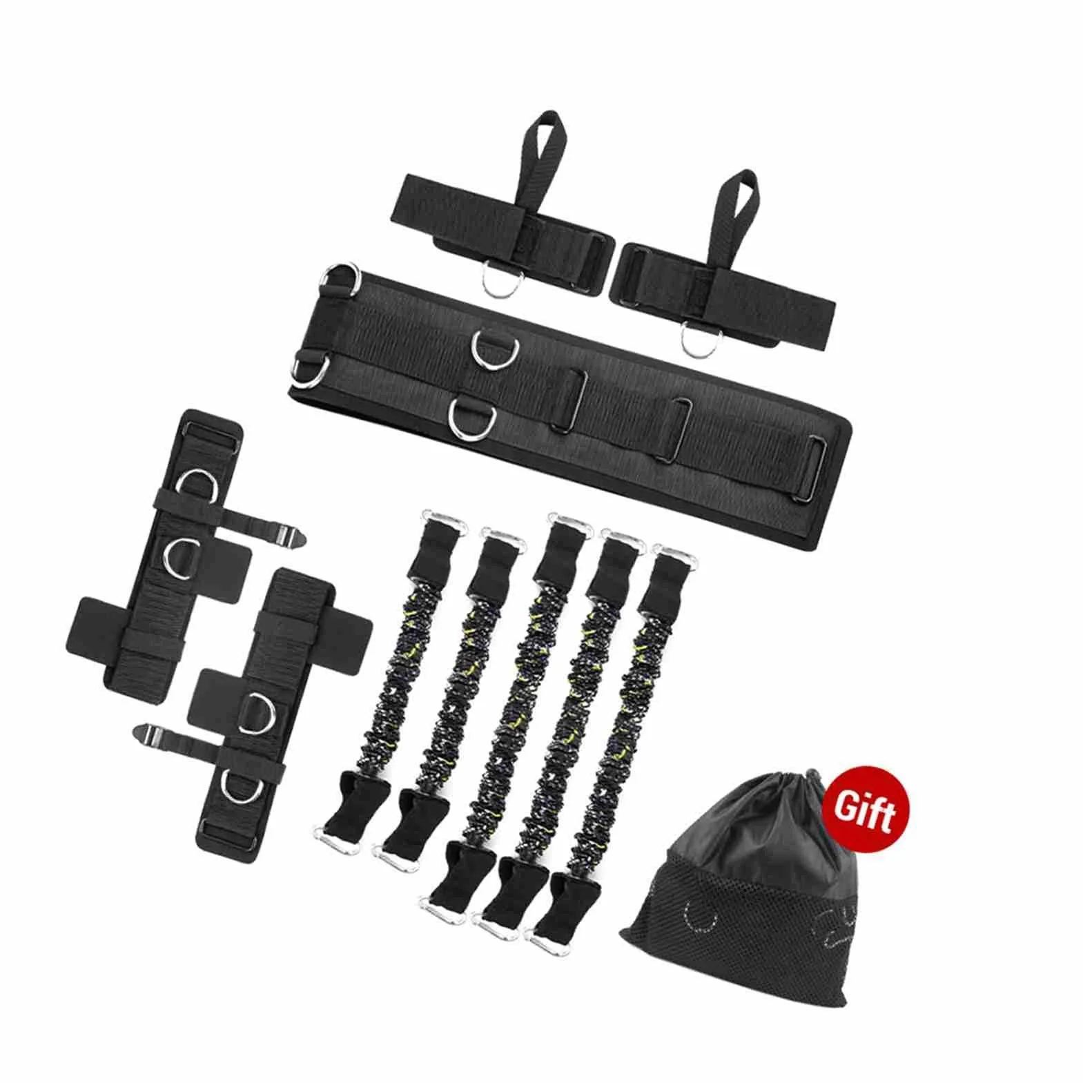 Yosoo Health Gear Fasce di Resistenza per Boxe, Kit Allenamento Elastico in TPE per Forza e Agilità, Migliora Pugni e Calci per Muay Thai e Karate
