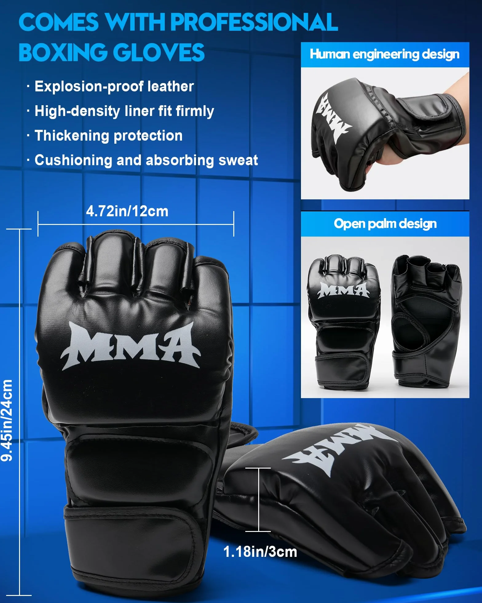 Music Boxing Machine Adulti - 9 modalità di velocità Macchina da Box Musicale Pugile con Guanti da Boxe - LED Parete Tira Pugni con Musica - Bluetooth Boxe Allenamento per Casa