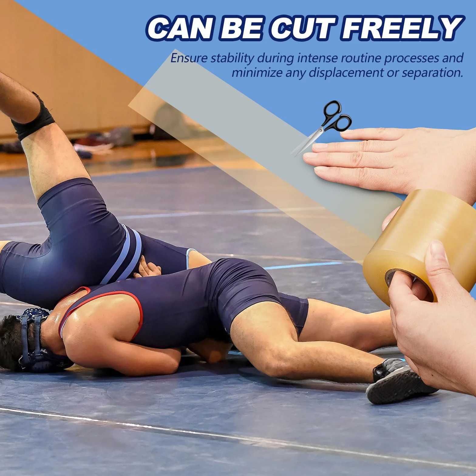 Pangda 2 nastri per tappetino da wrestling PVC 7 o 10 cm per palestra
