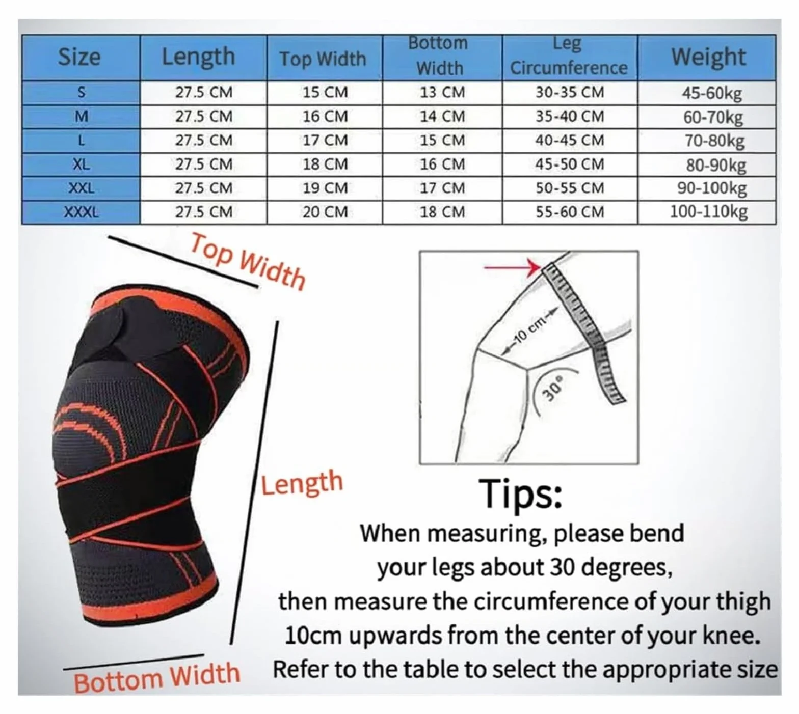 ERICAT Knee Stabilizer for Running, Cycling, Basketball, Fitness, Mountaineering