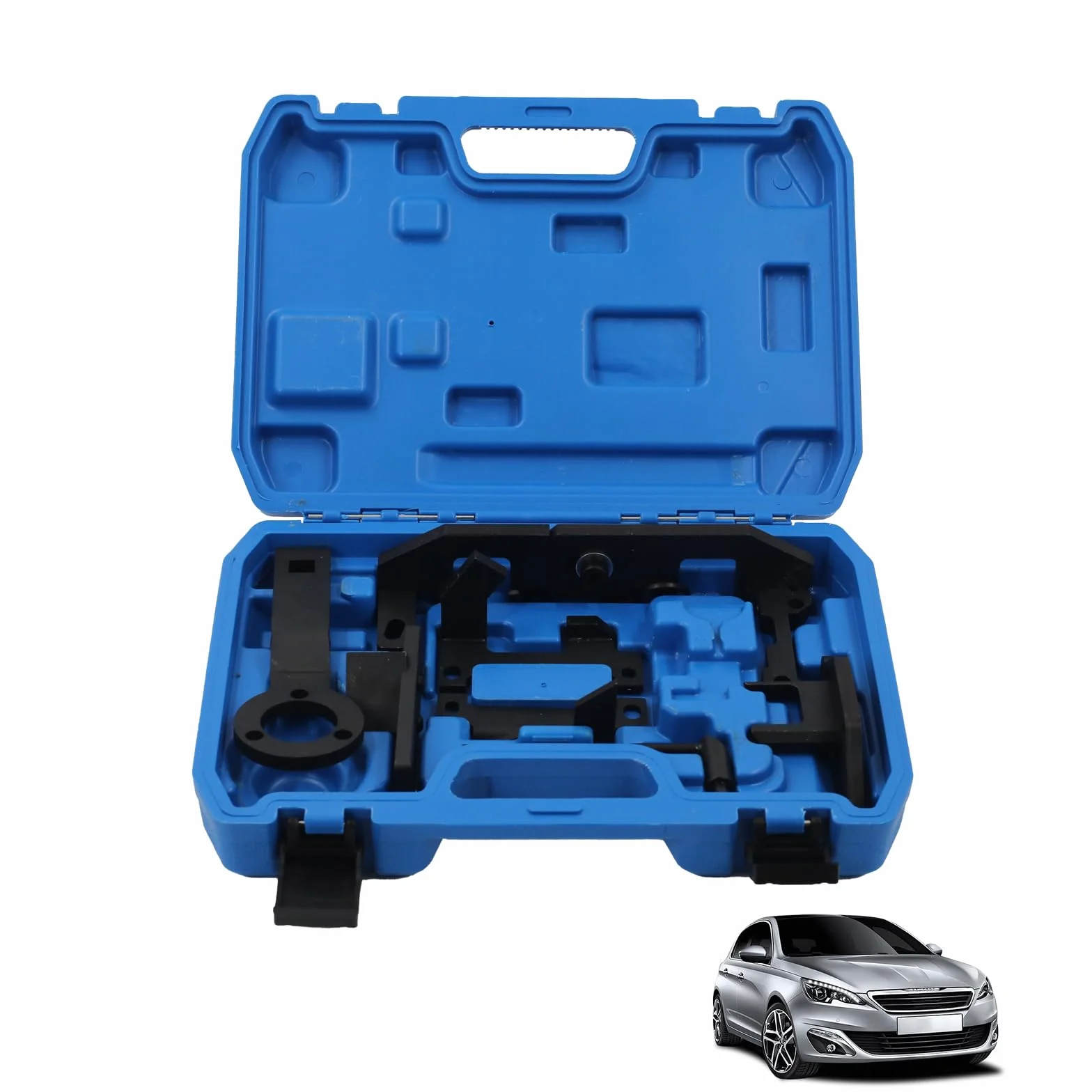 Set di attrezzi di regolazione del motore, cinghia dentata per motori a benzina 1.0 e 1.2 VTi, adatto per Citroën, Peugeot, Opel, Toyota, PSA EB0 (ZMZ), EB2 (HMZ), OEM 0109-2A 0109-2B