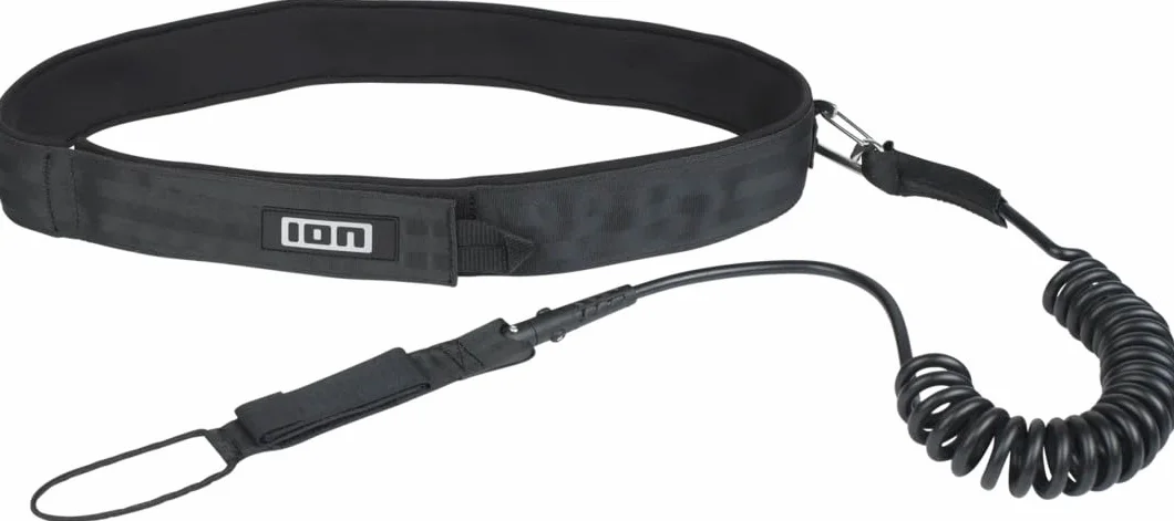 ION Wing SUP Core Coiled Hip Leash 2024 Black