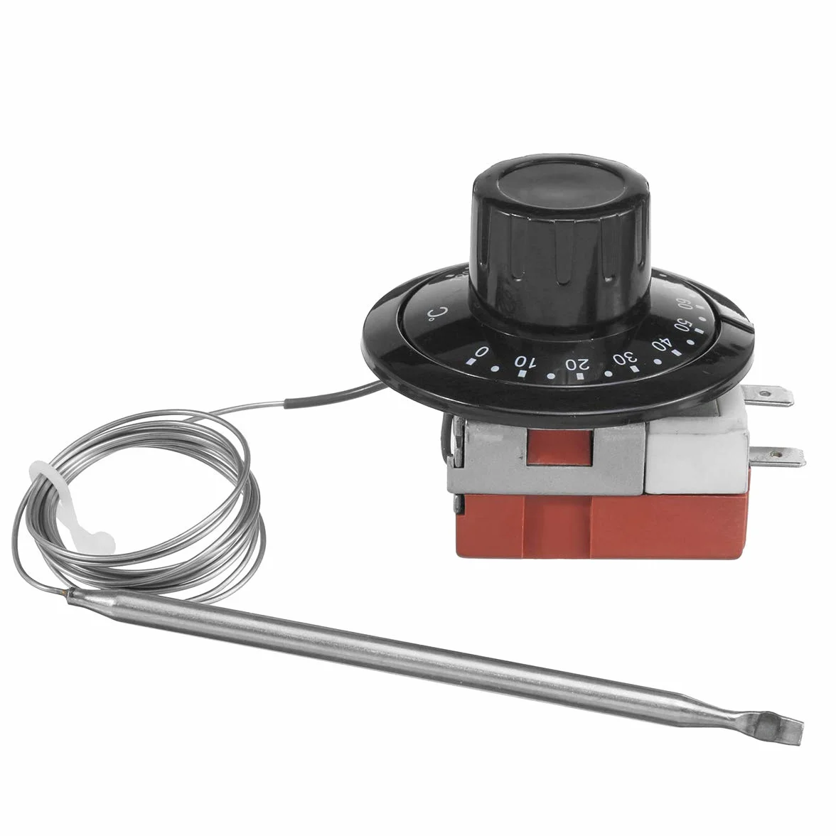 Riloer TS-120SR 12V Termostato Capillare Universale Radiatore Raffreddamento Sensore Temperatura Inox 3 Pin