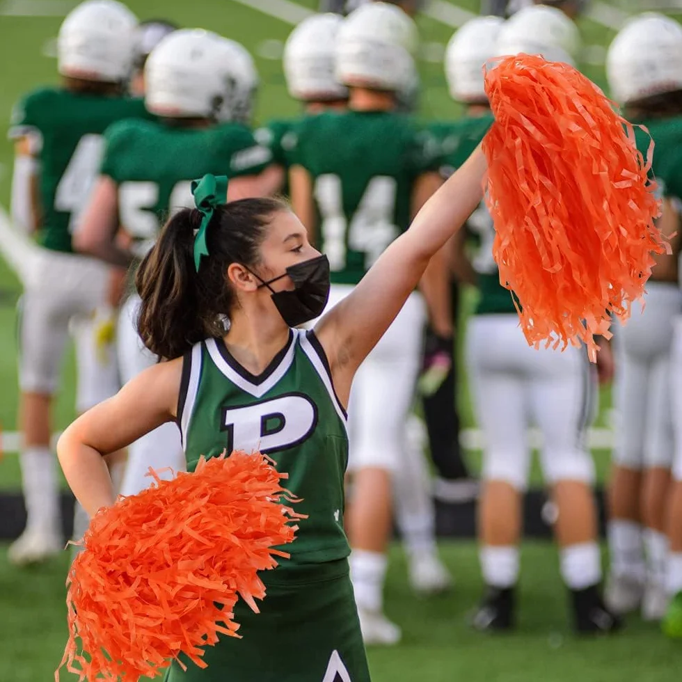 Pompon in plastica per Cheerleader 12 pezzi