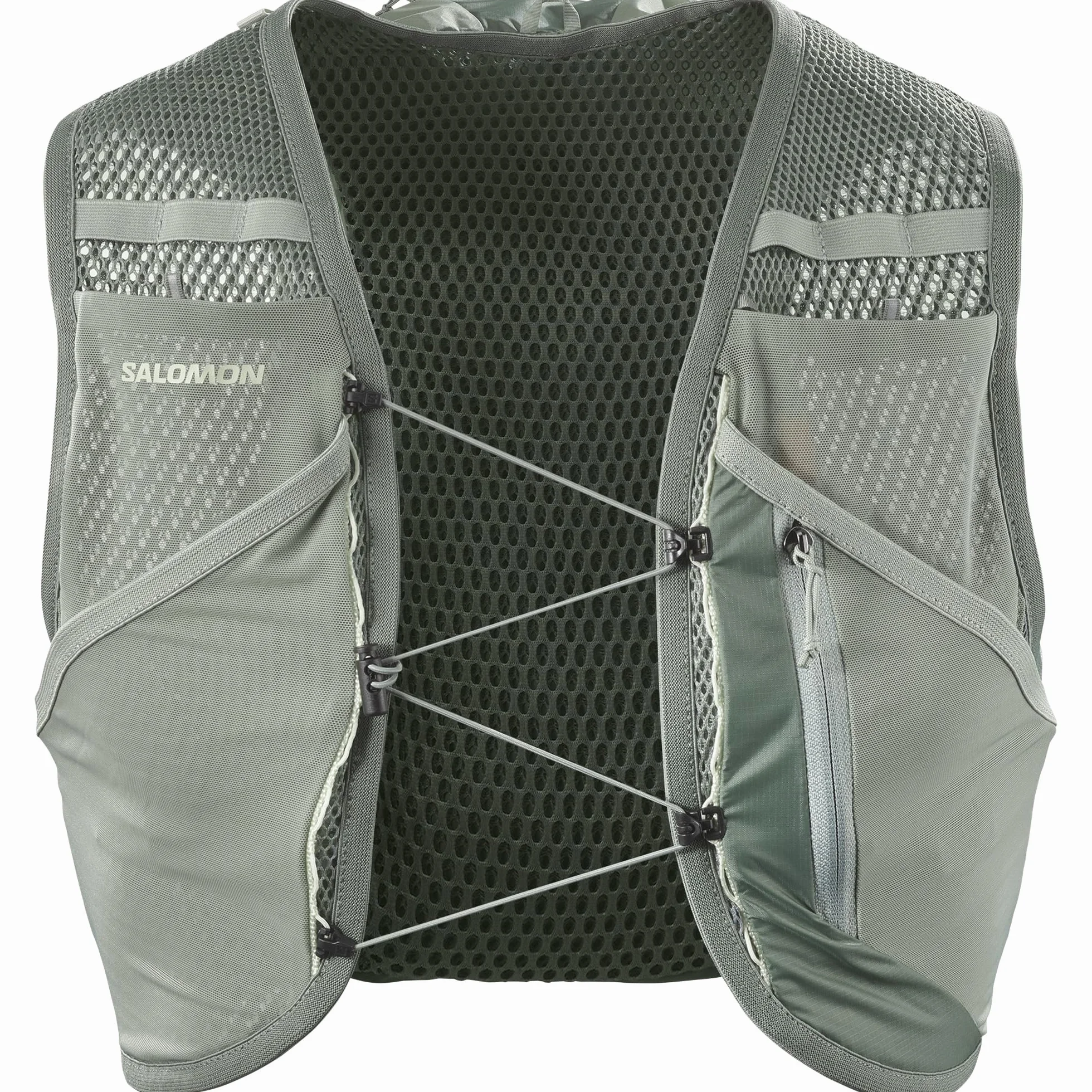 Salomon Active Skin 8 No Flasks Gilet da Corsa, Idratazione Trail Running Escursionismo MTB