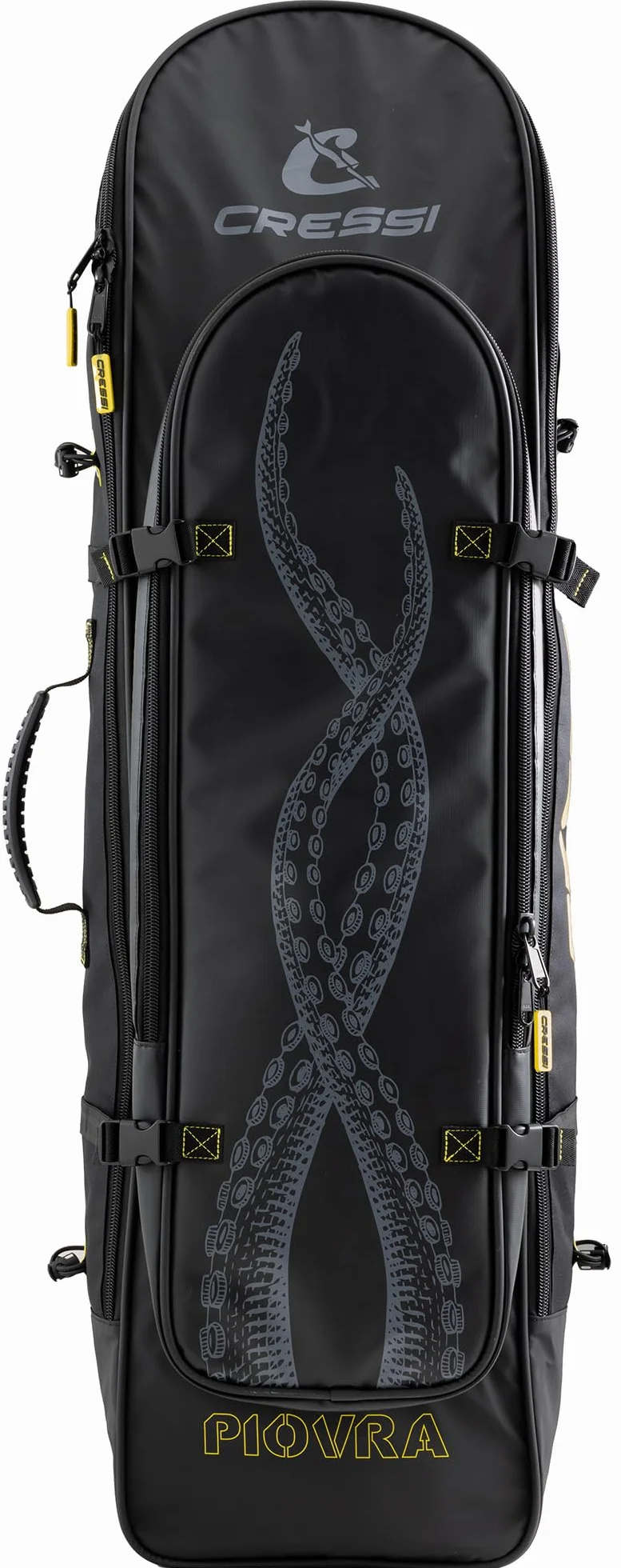 CRESSI Piovra Dry Fins Backpack Borsa a Zaino Idrorepellente per Pinne a Pala Lunga