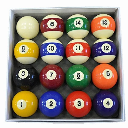 Set di palline da biliardo da 5 cm Competition Spots and Stripes UK