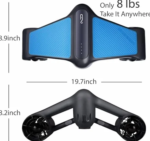Monopattino subacqueo S1 con 2 velocità e supporto action camera per sport acquatici