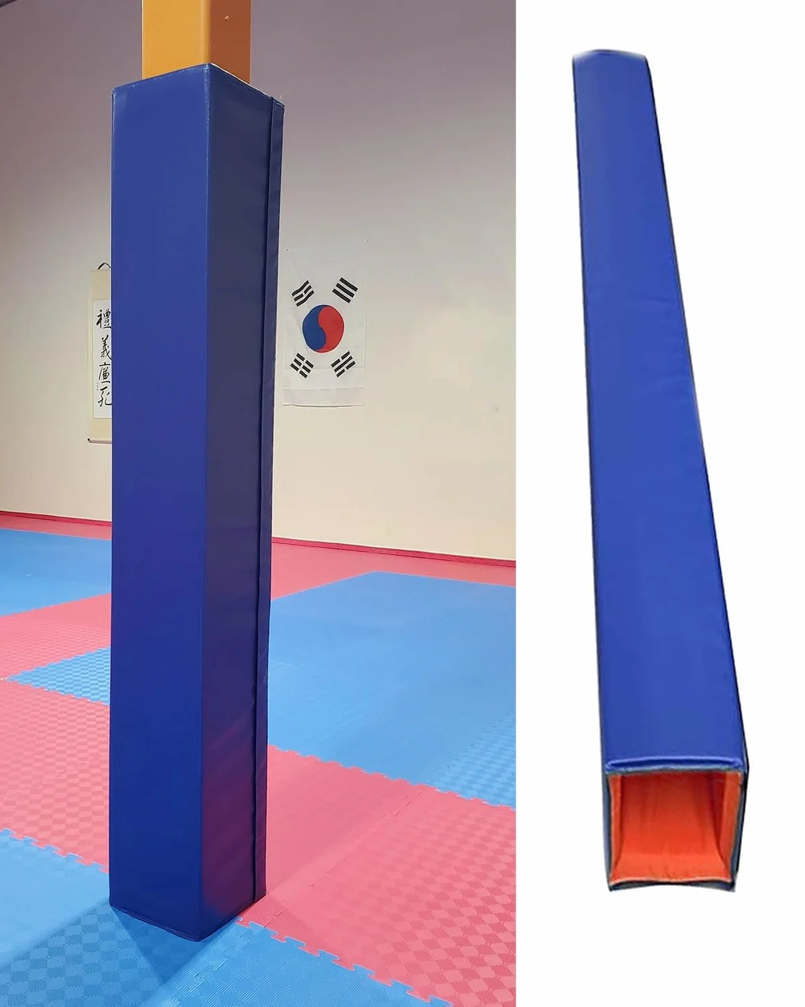 Imbottitura per Palo da Basket Blu 6x6 15x15 cm Protezione Morbida Antiurto