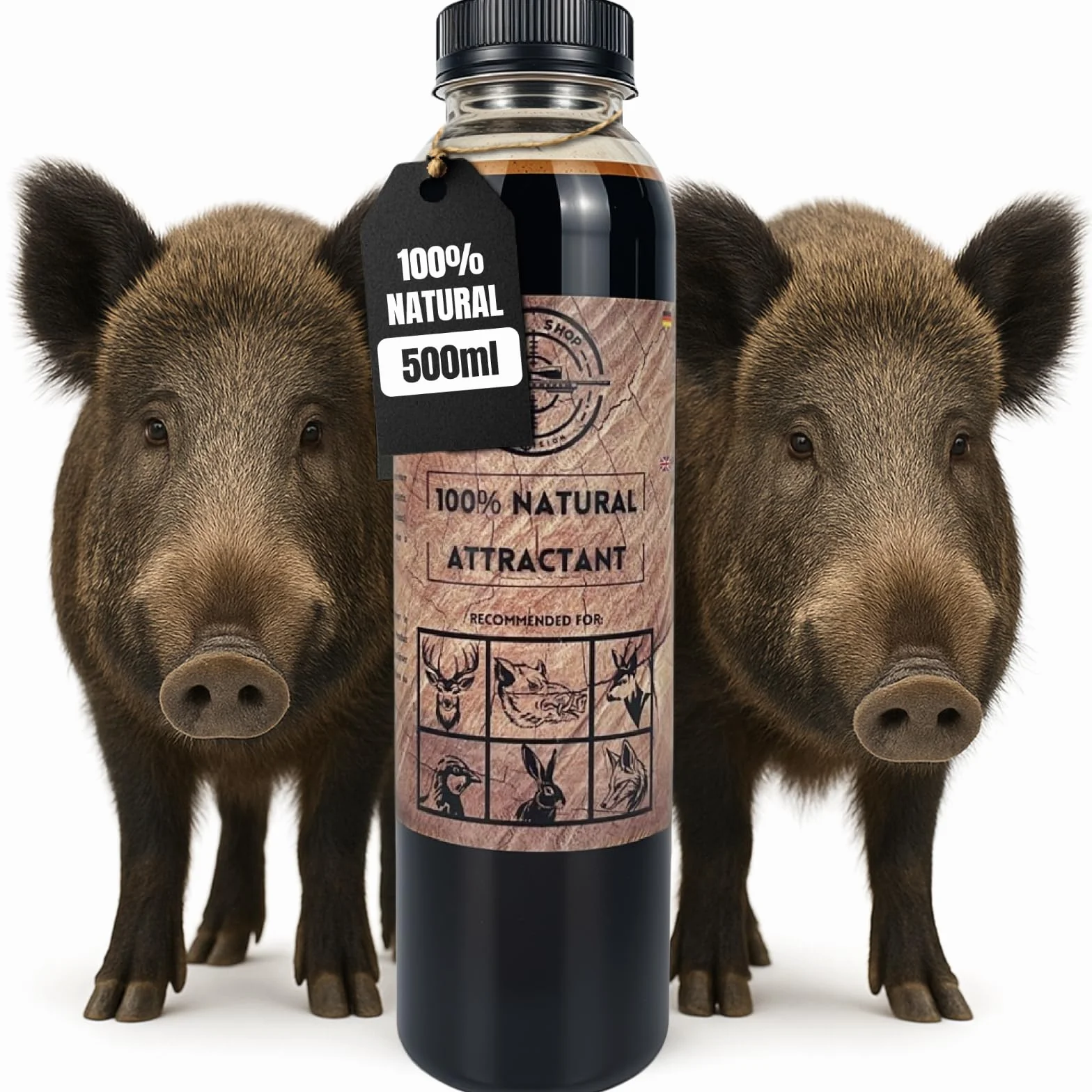 ATTRATTIVO PER CINGHIALI 500 ml Formula Naturale per Cinghiali Caprioli Cervi Volpi