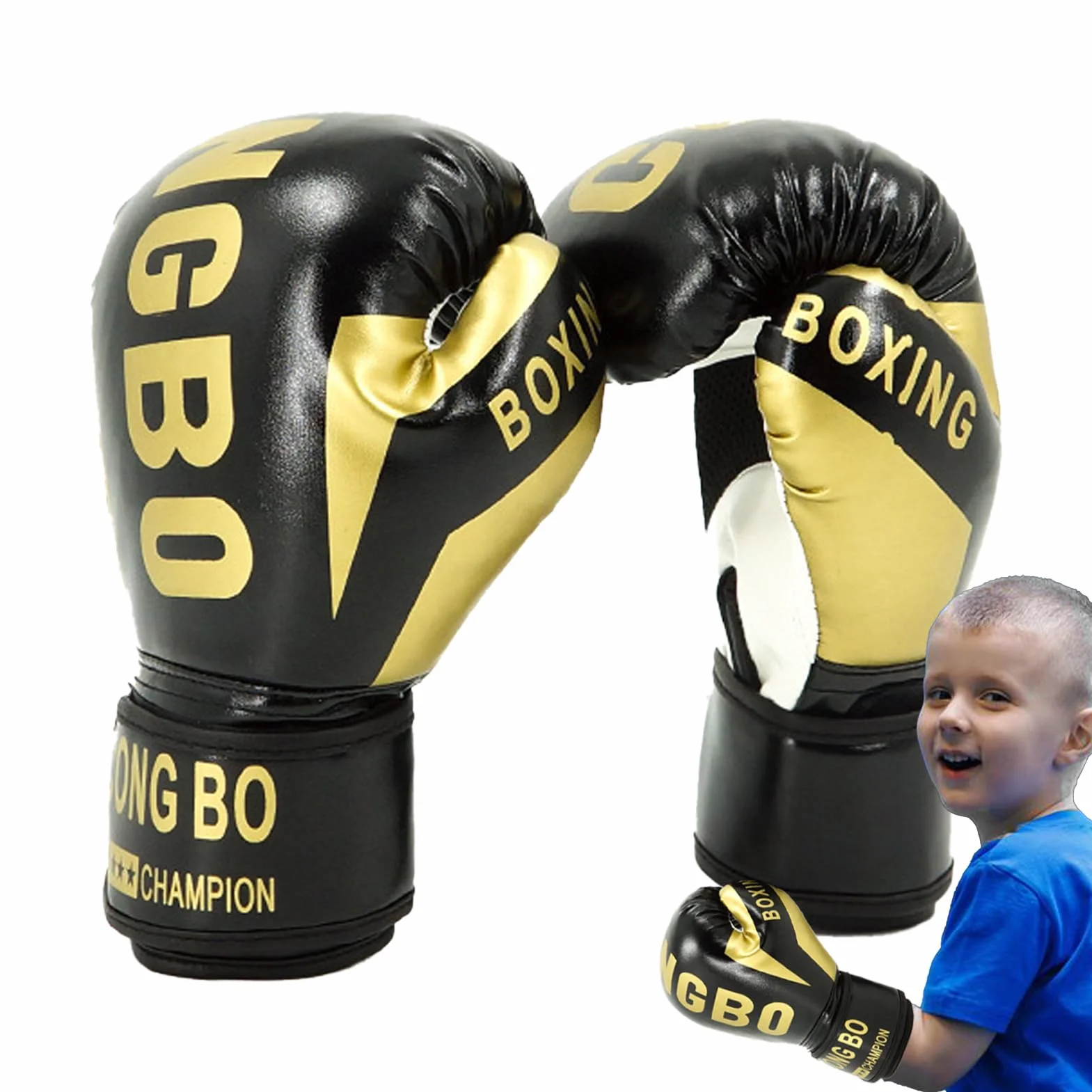Guantoni Da Boxe Per Ragazzi E Ragazze 6-12 Anni Con Fascette Allenamento Sparring Combattimento