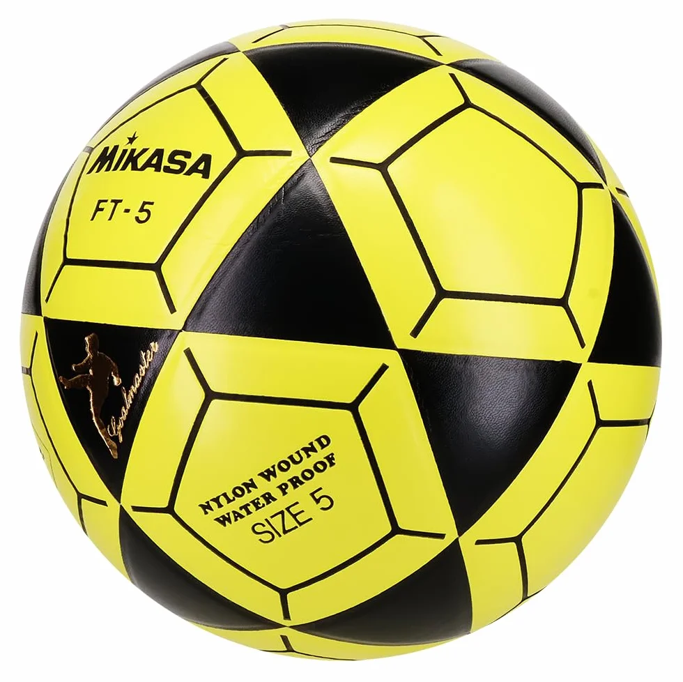 MIKASA FT5 Goal Master Pallone da calcio nero/giallo taglia 5