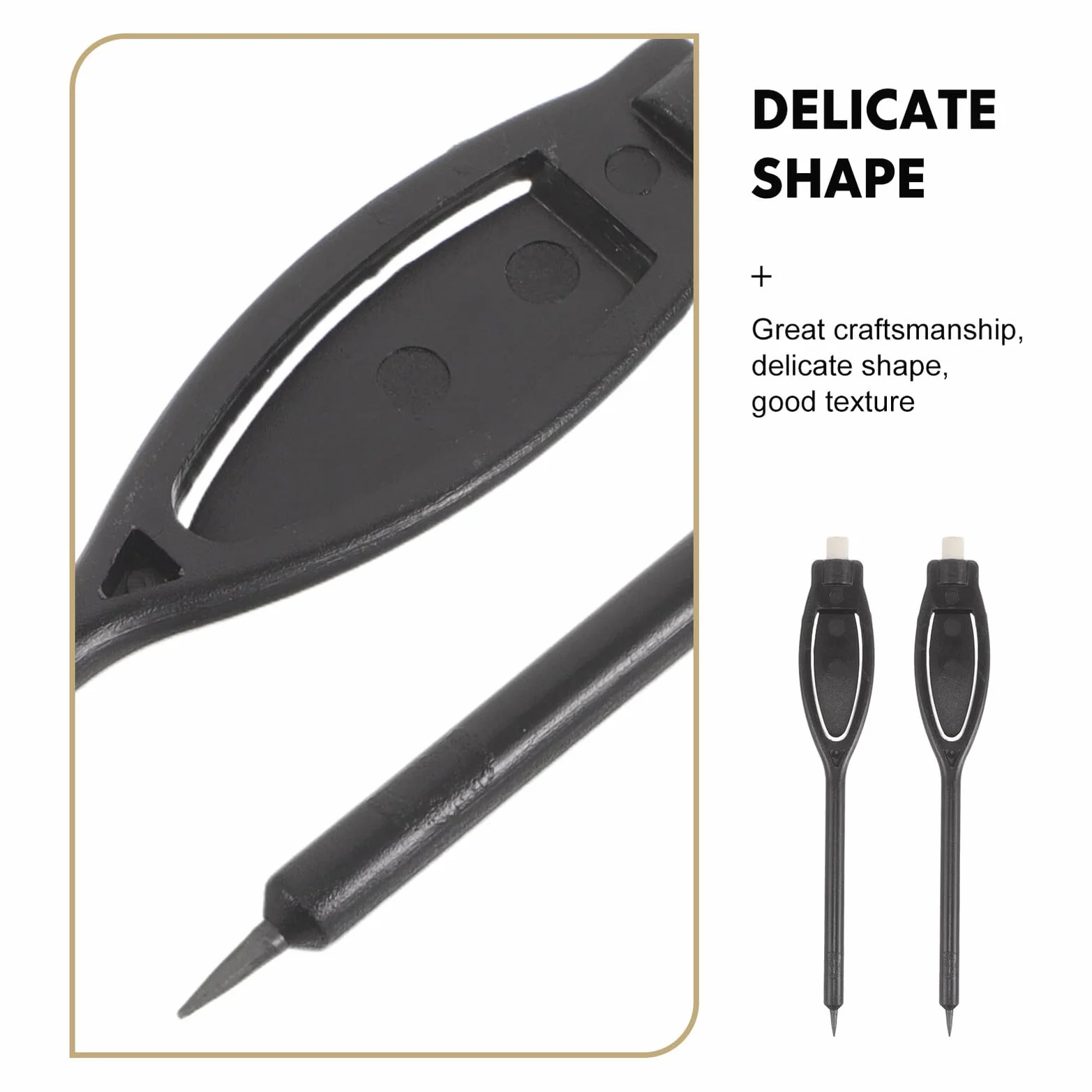 KALLORY Matite da Golf Set 20 Pezzi in Plastica Nera con Gomma e Clip