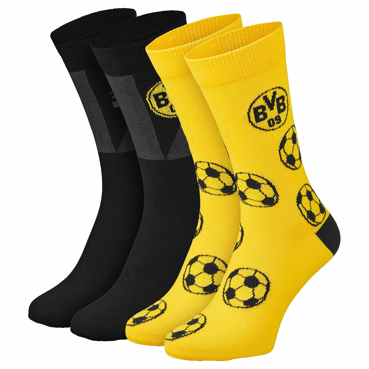Borussia Dortmund BVB Sprüchesocken 2er Pack Unisex Adulto