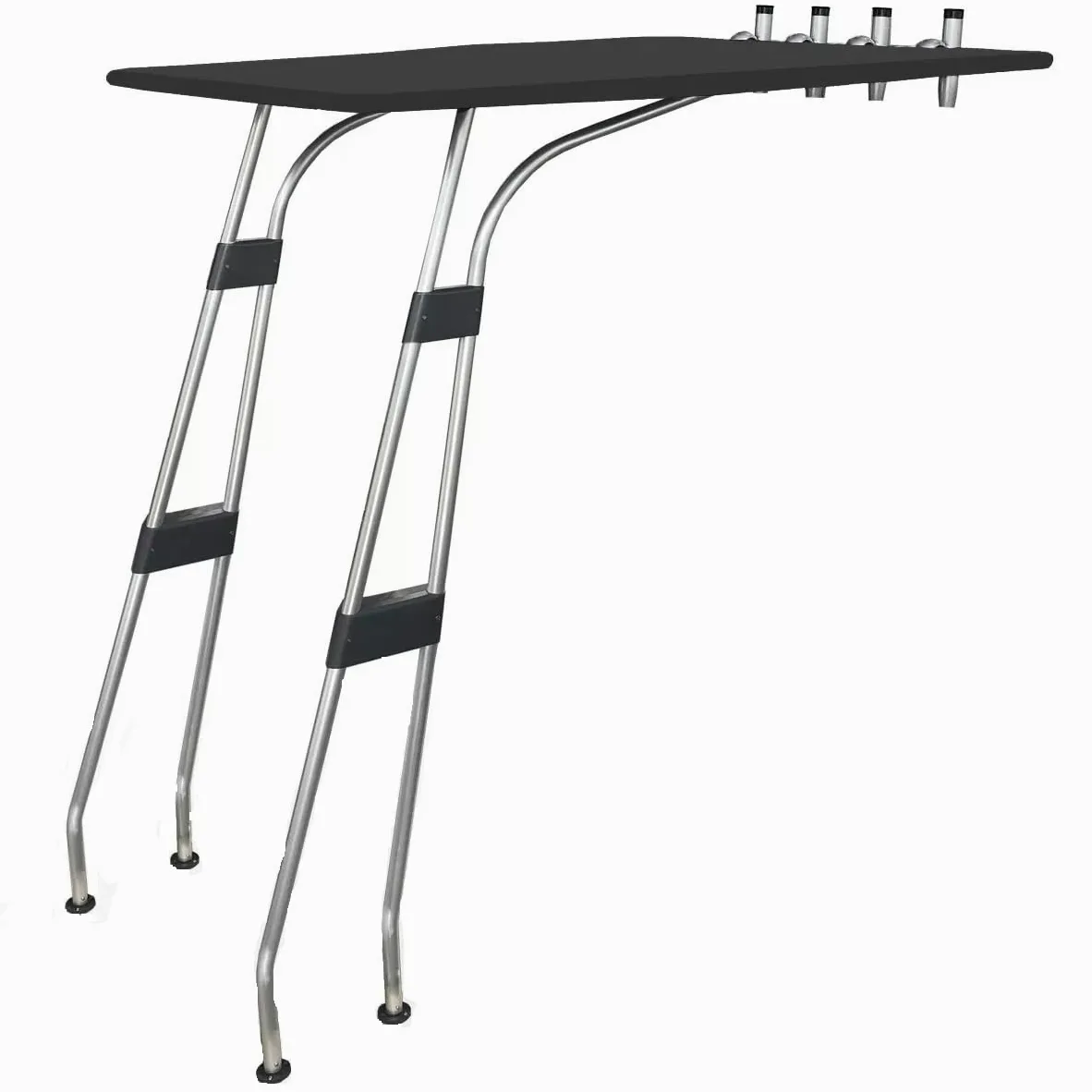 Oceansouth T-Top standard per barca, Ø32 mm, in alluminio (nero, larghezza 1,4 m)