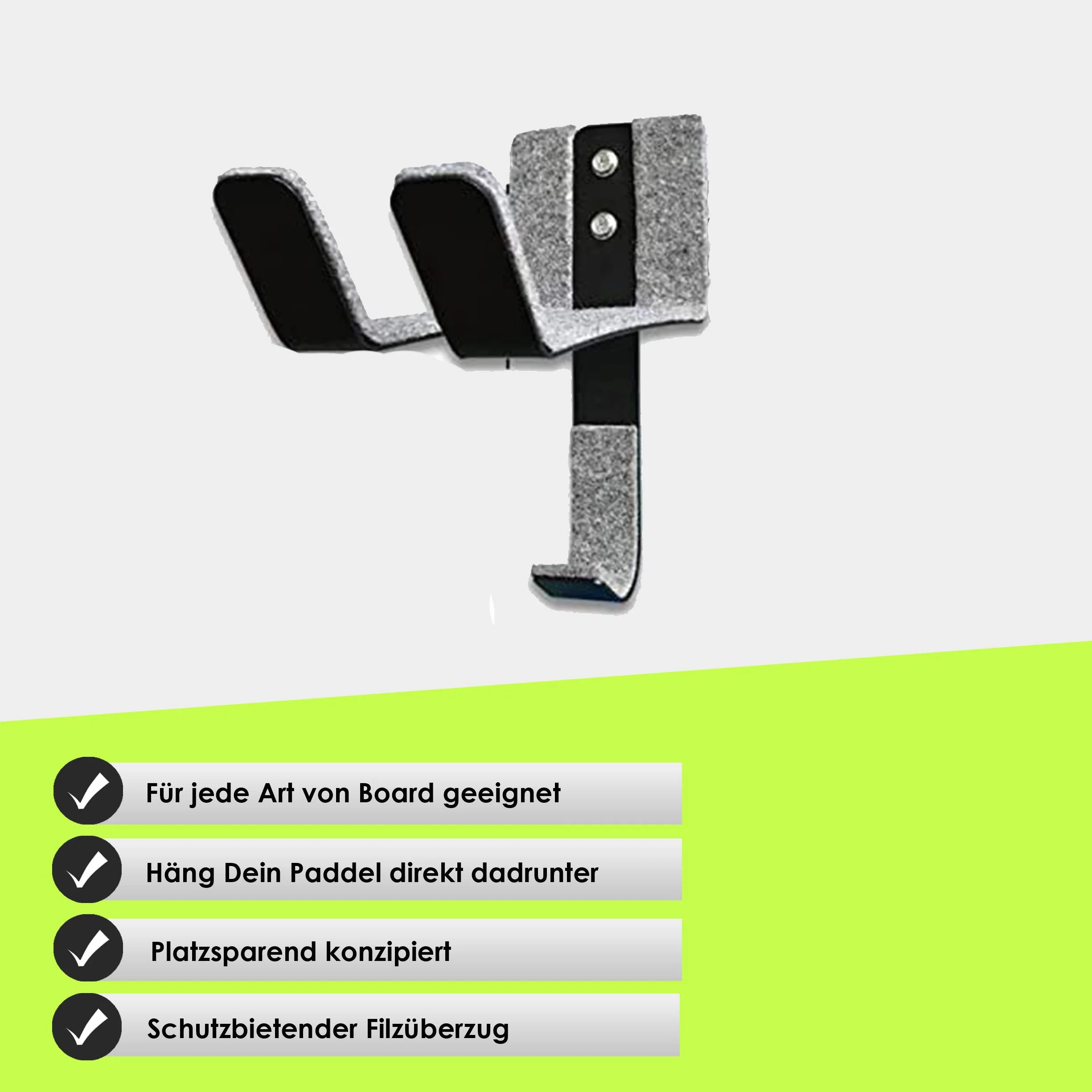 SUP-RACKy Supporto da Parete per SUP Stand Up Paddleboard Montaggio a Soffitto Staffa a Muro Tavola da Surf Longboard