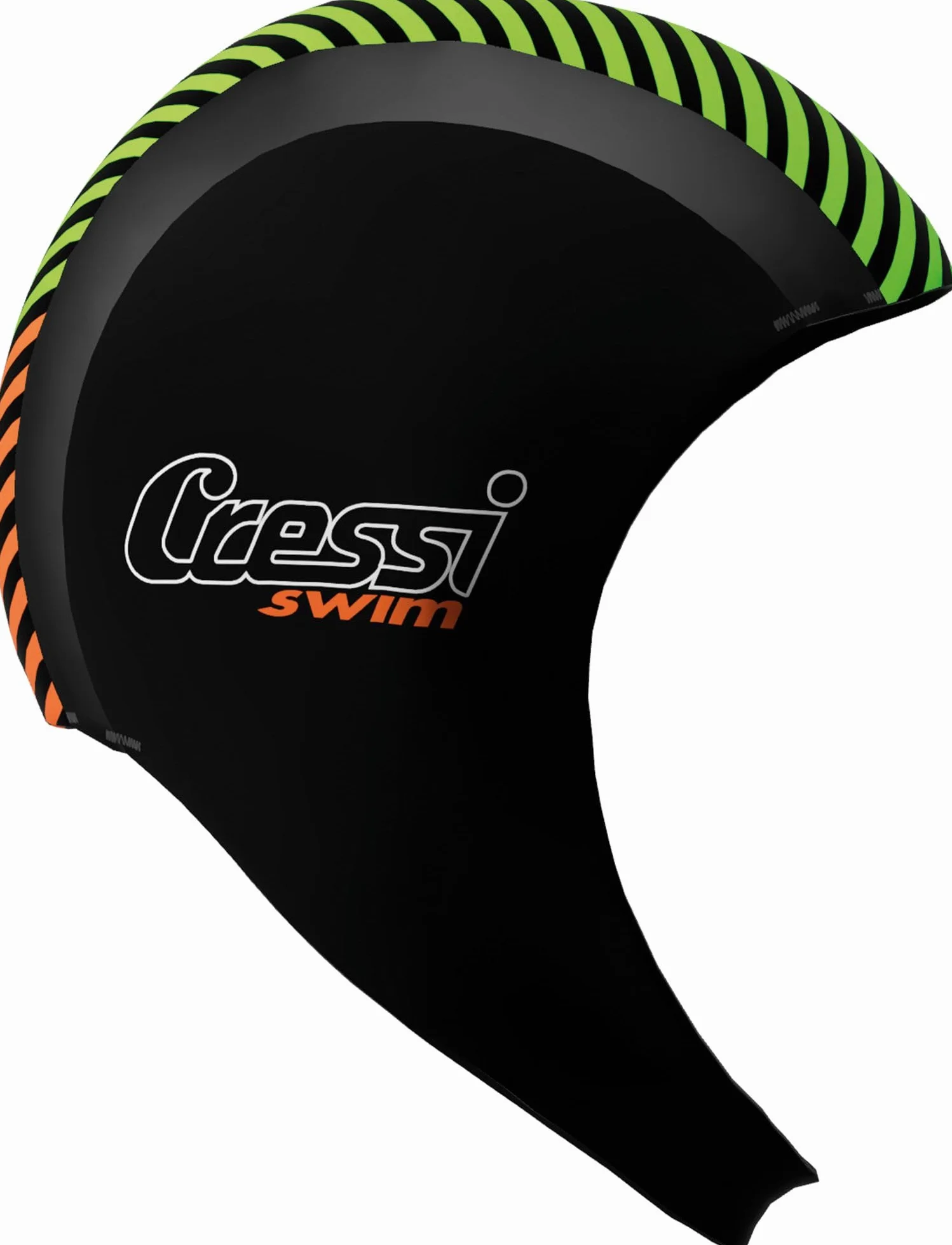 Cressi Swim Hood 2mm Neoprene Cappuccio Snorkeling Nuoto SUP Canoa Kayak Sport Acquatici Nero