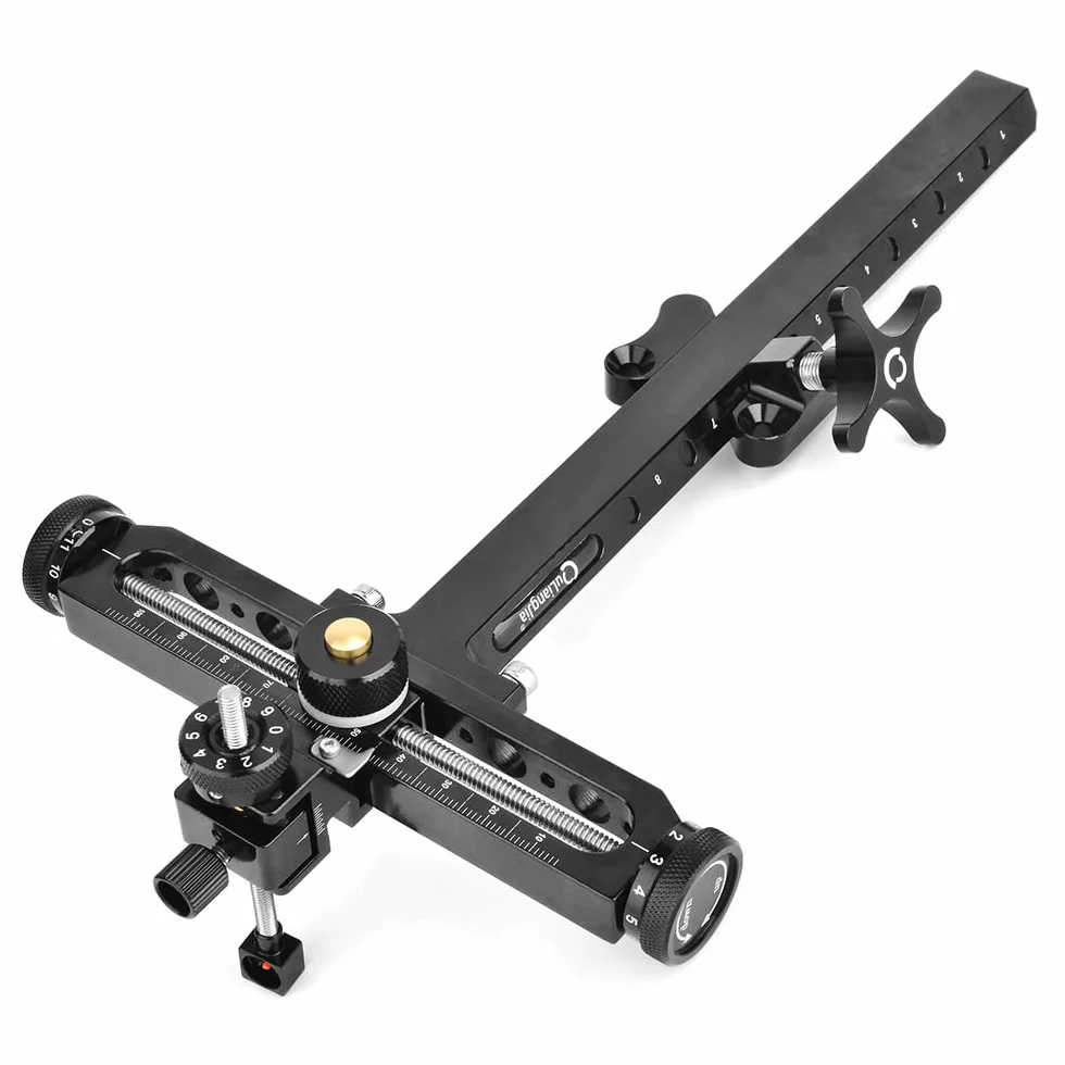 SHARROW Mirino per Arco Ricurvo Alluminio 9 pollici Bow Sight Accessori Arco