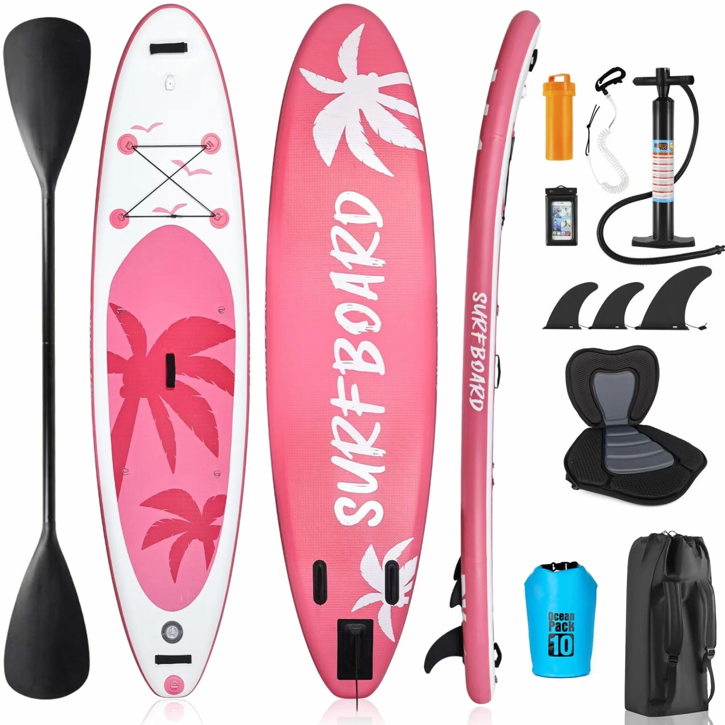 YU YUSING Tavola Sup Gonfiabile 320/335 cm, Sup Gonfiabile Adulti, Paddle Board Gonfiabile, Sedile da Kayak, Pagaia in Alluminio, Pompa, Adatta a Tutti i Livelli di Abilità, Fino a 150 kg