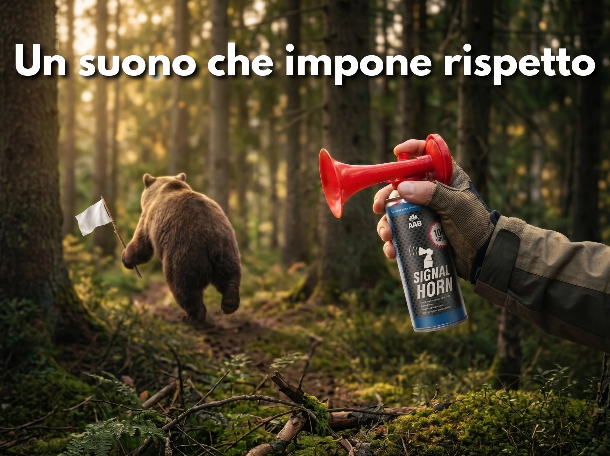 AABCOOLING Tromba di Segnalazione Set di 3 Pezzi - Trombetta da Stadio ad Aria Compressa, Fino a 120 Segnali Brevi, Segnalatore Acustico Molto Rumoroso per Feste