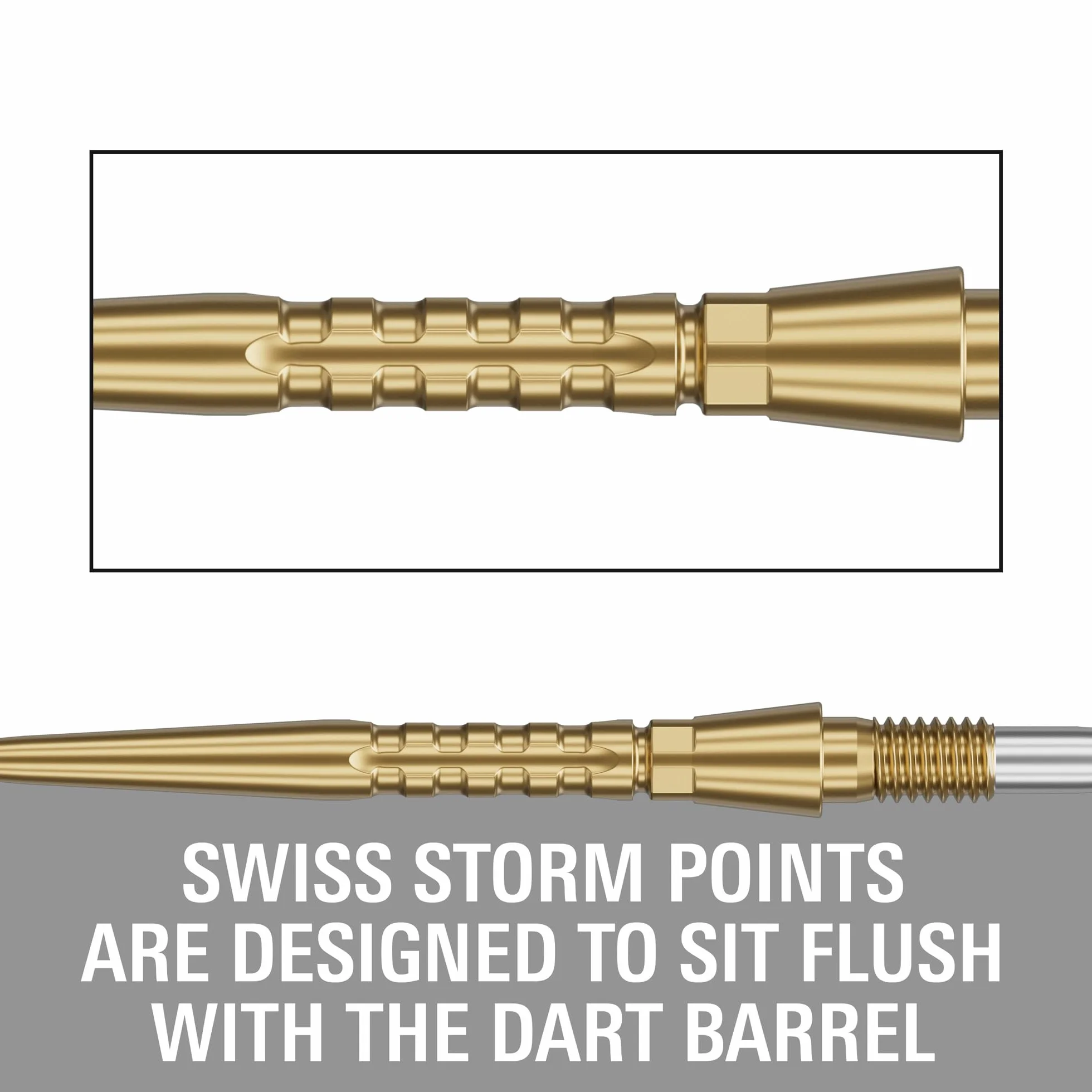 Target Darts Swiss Point Storm Dart Points Surge 3 Set 26MM 30MM 35MM Oro Argento Nero