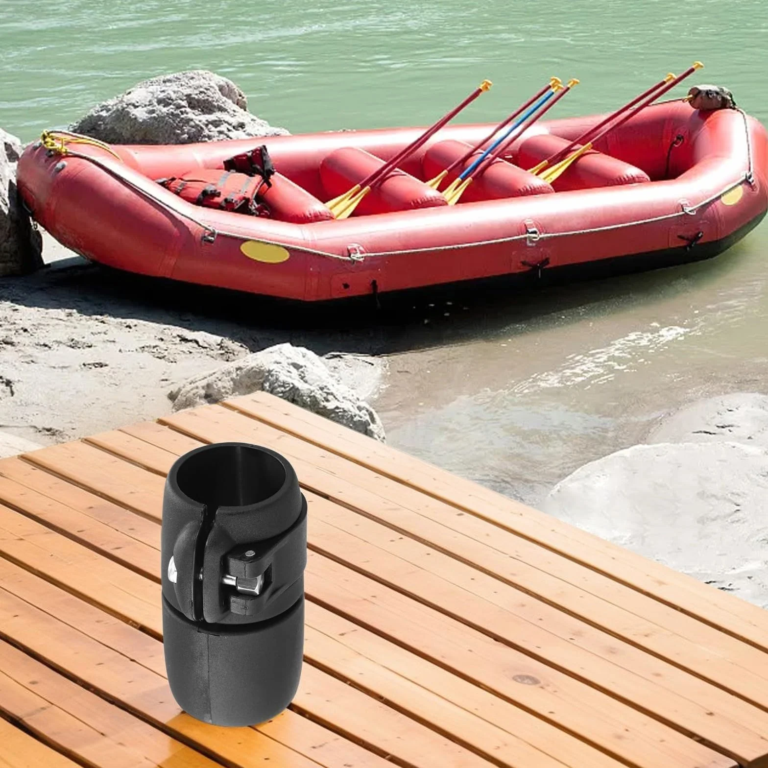 Fibbia a morsetto a sgancio rapido regolabile per albero Sup-Paddle