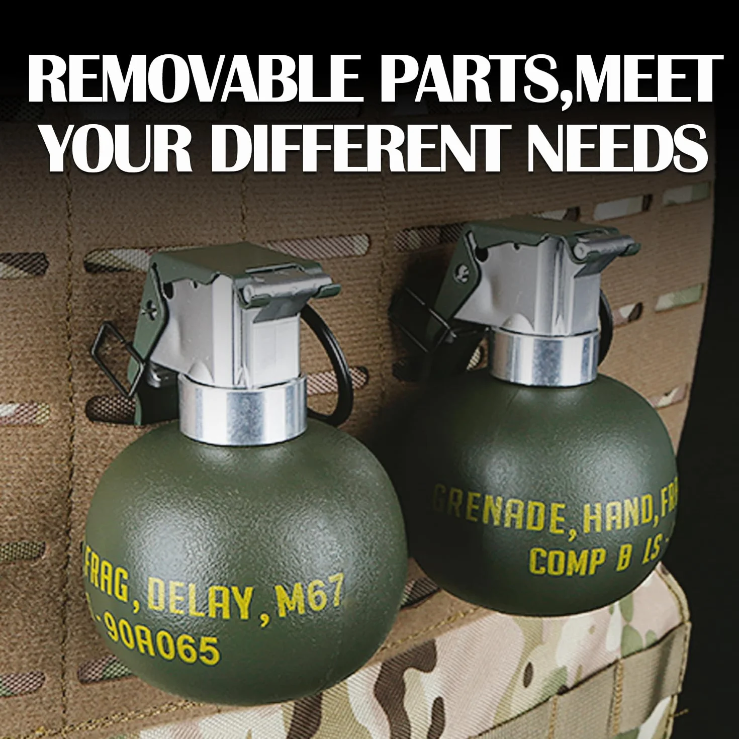 Zhongren Dummy Grenade Toy Plastic CS Airsoft Tactical Gear Accessori Cosplay Movie Props Outdoor