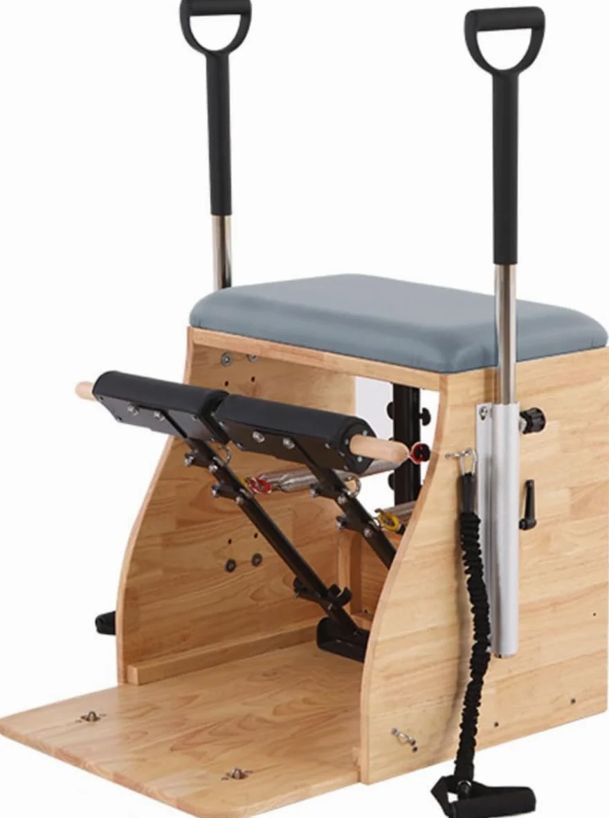 Sedia per Pilates Riformatore per Pilates Domestico Attrezzatura per Sedie Professionali per Pilates di Stabilità Attrezzatura per Pilates con Maniglie per Casa E Studio (A-3)