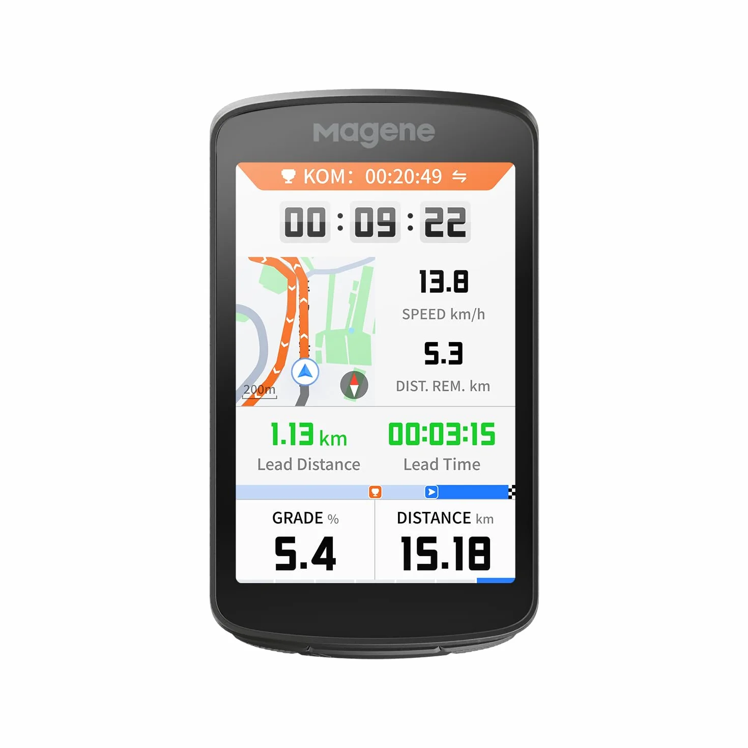 Magene C706 GPS Ciclocomputer Navigazione Cartografica Touchscreen 3,3" Dual-Band