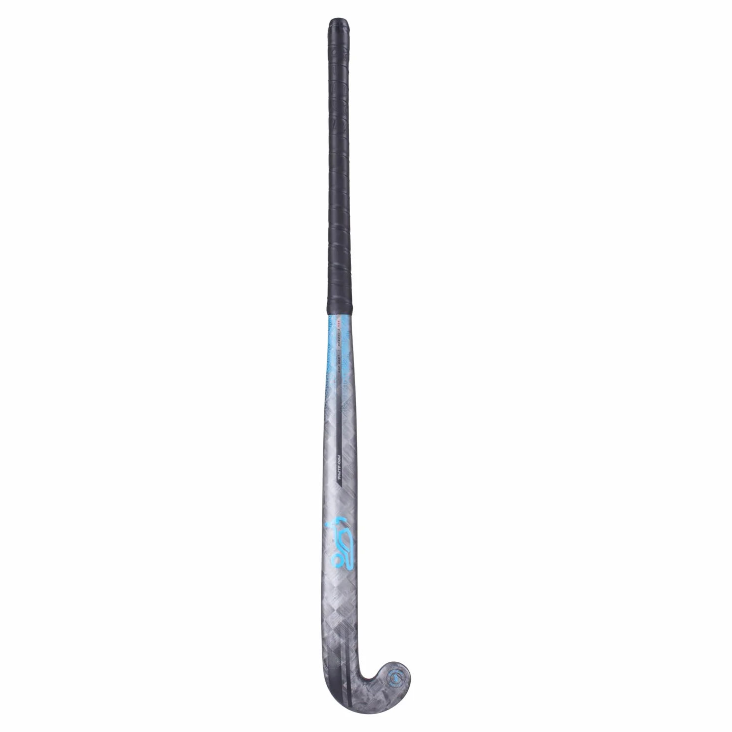 KOOKABURRA PRO Alpha-Bastone da Hockey con Arco Basso, Nero, 37.5" Light