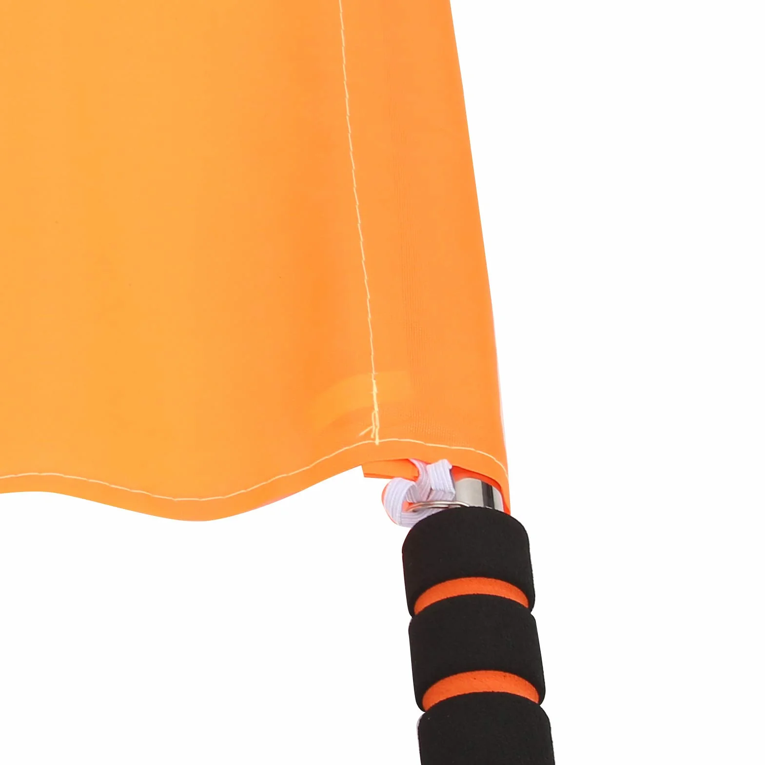 Arbitro Comando Bandiera a Mano con Segnale Rosso-Giallo e Custodia per Partita di Calcio