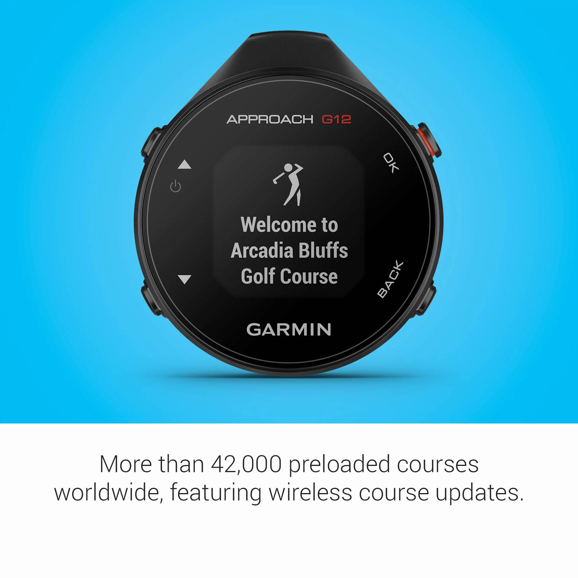 Garmin Approach G12 Telemetro GPS da Golf con 42k Campi Precaricati